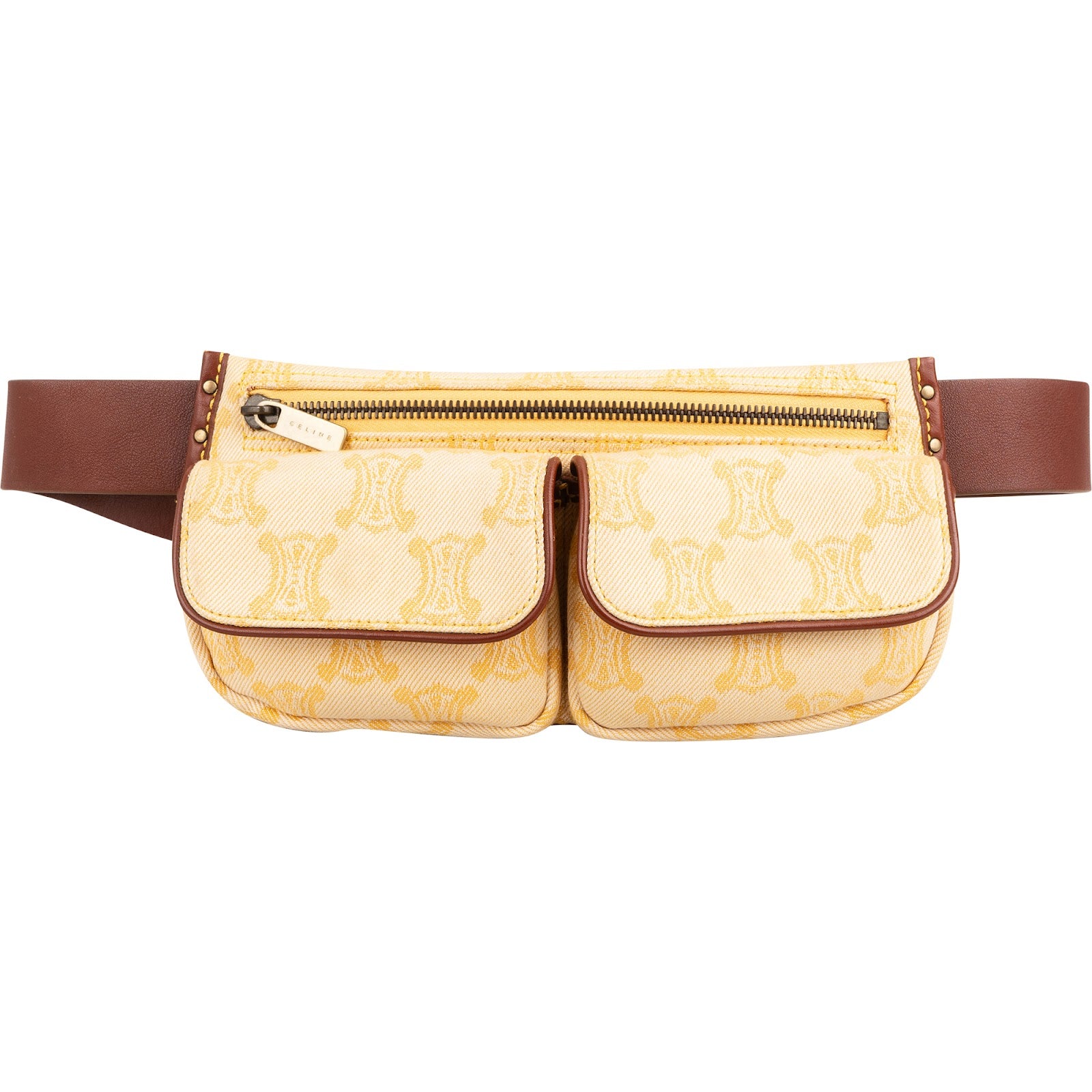 Celine - Triomphe Double Pocket Belt Crossbody Bag