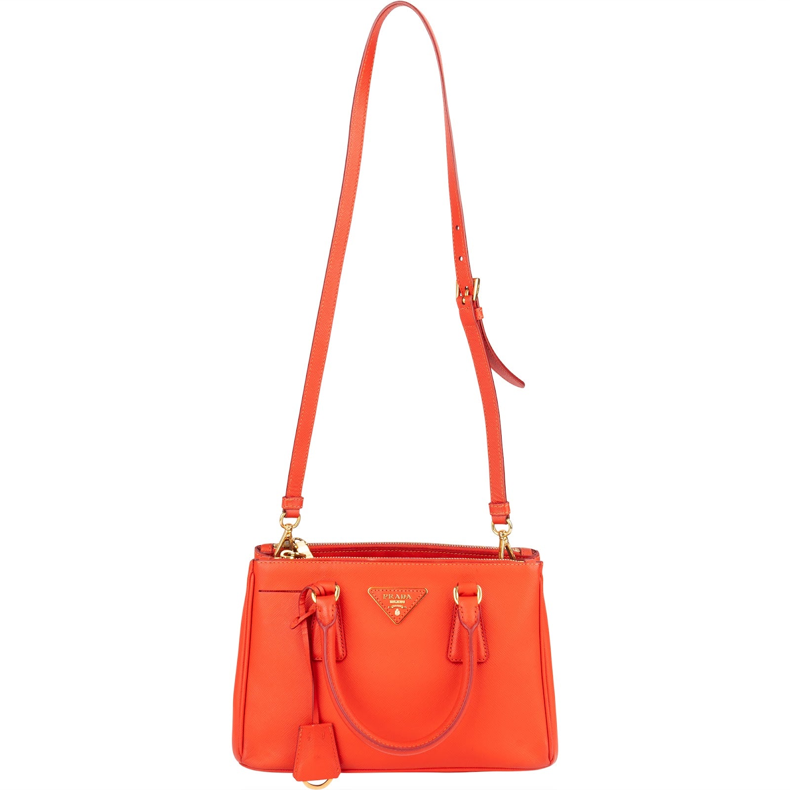 Prada Saffiano Leather Small Galleria Handbag