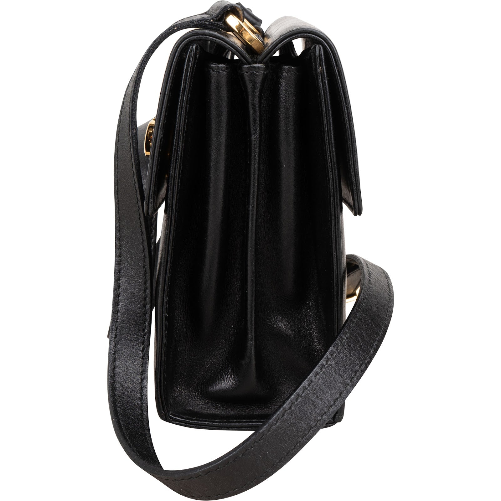 Salvatore Ferragamo Leather Gancini Flap Crossbody Bag