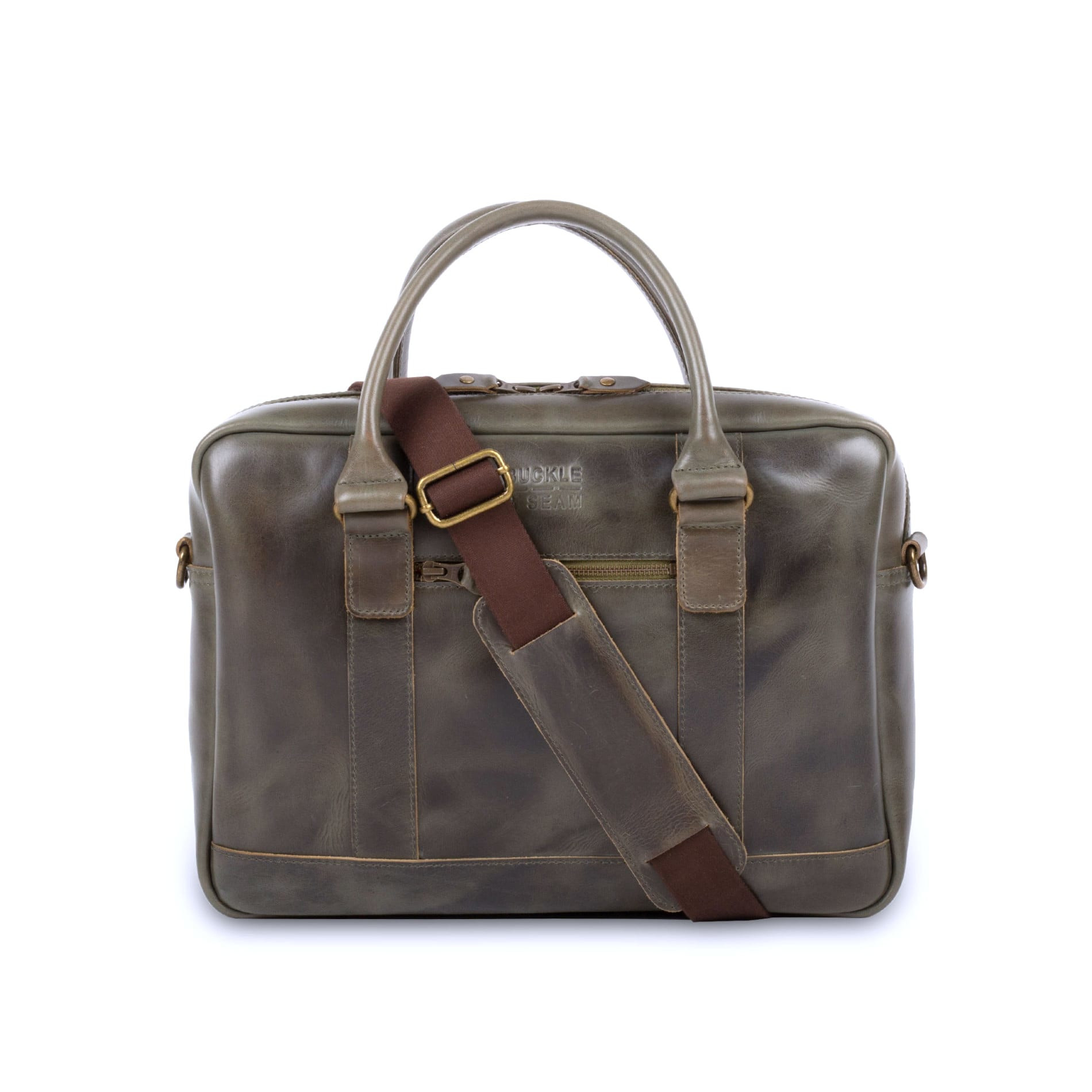 Everett leather business briefcase