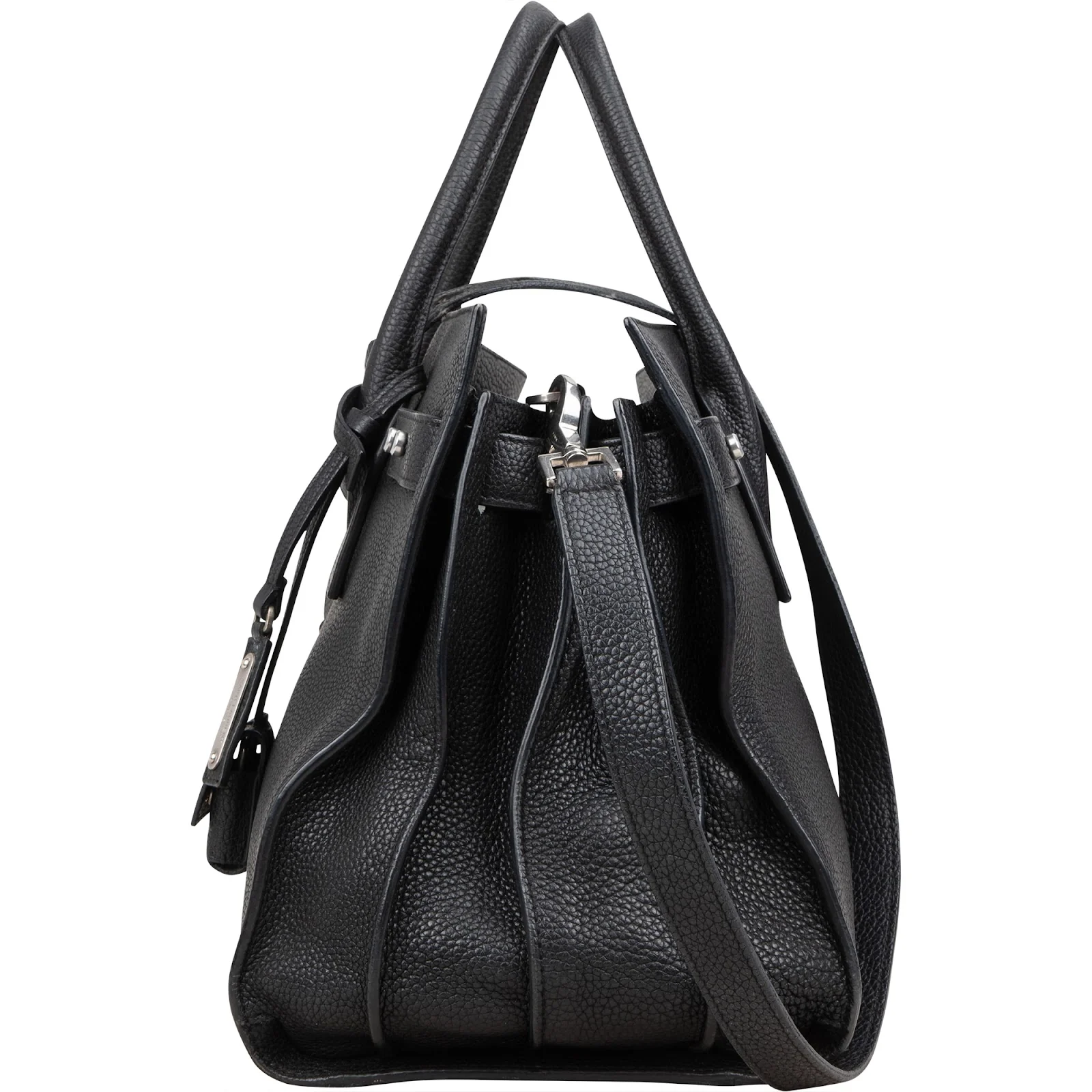 Saint Laurent Grained Leather Sac de Jour Handbag