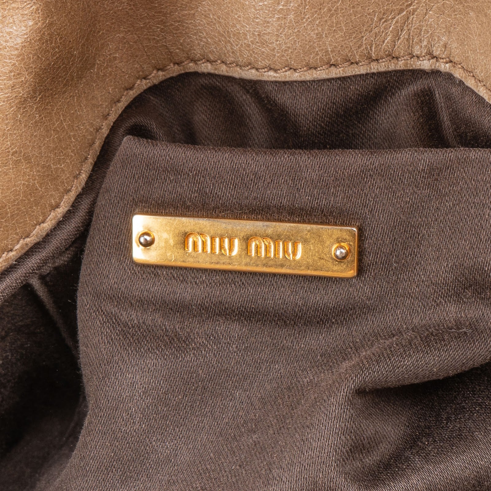 Miu Miu - Vitello Lux Bow Small Satchel Handbag