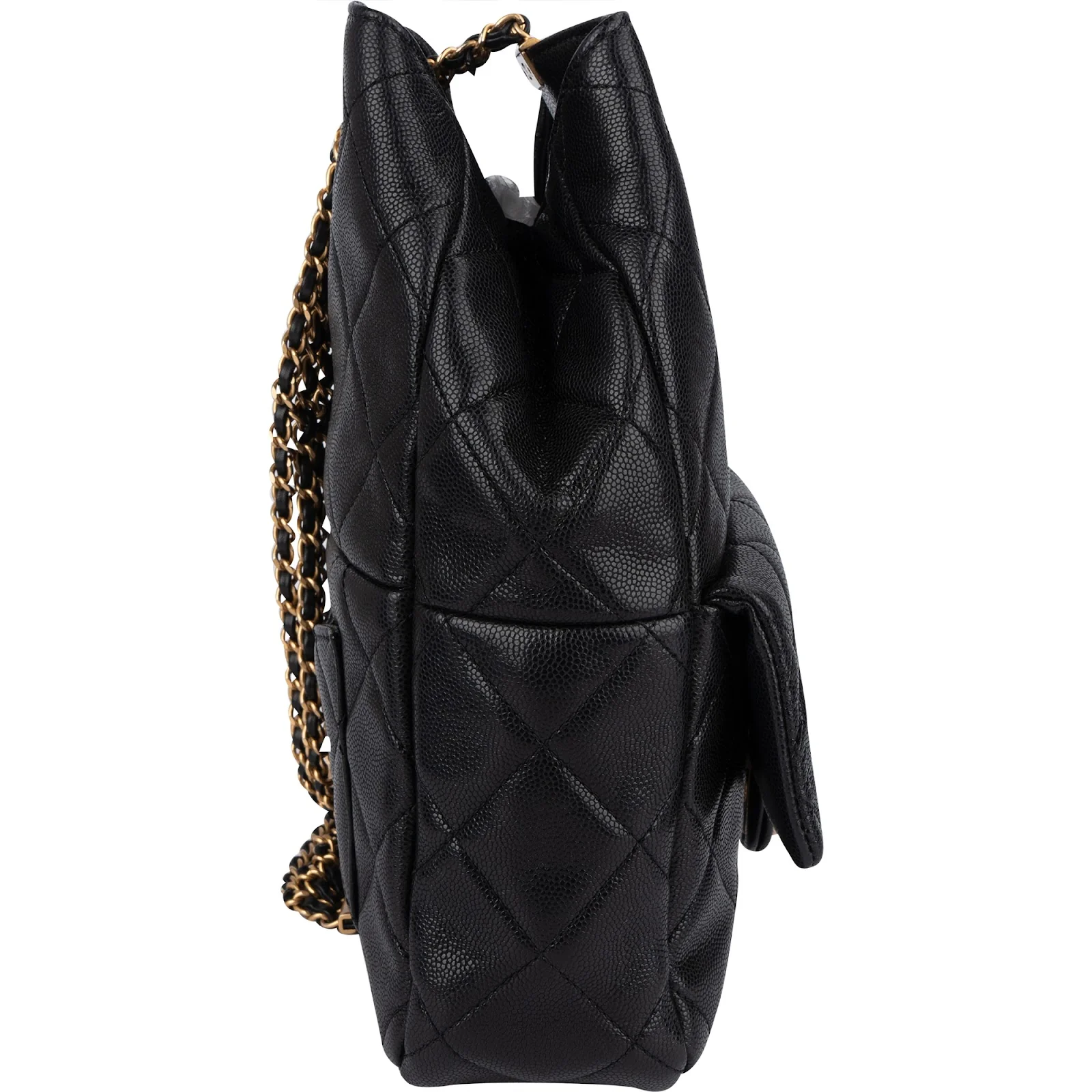 Chanel Quilted Caviar Leather Backpack Shoulder Bag