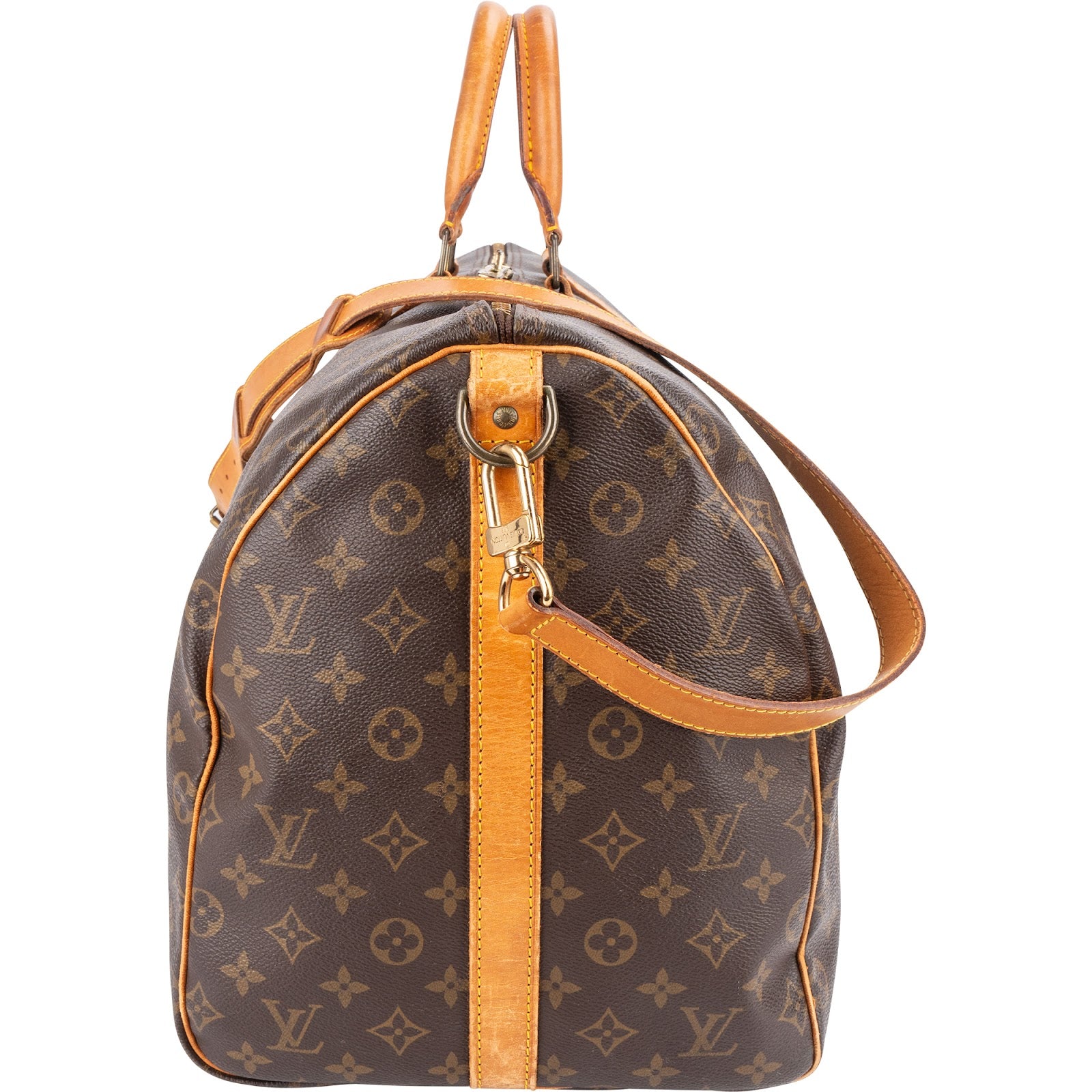 Sac de voyage Louis Vuitton Keepall 55 en toile Monogram avec bandoulière