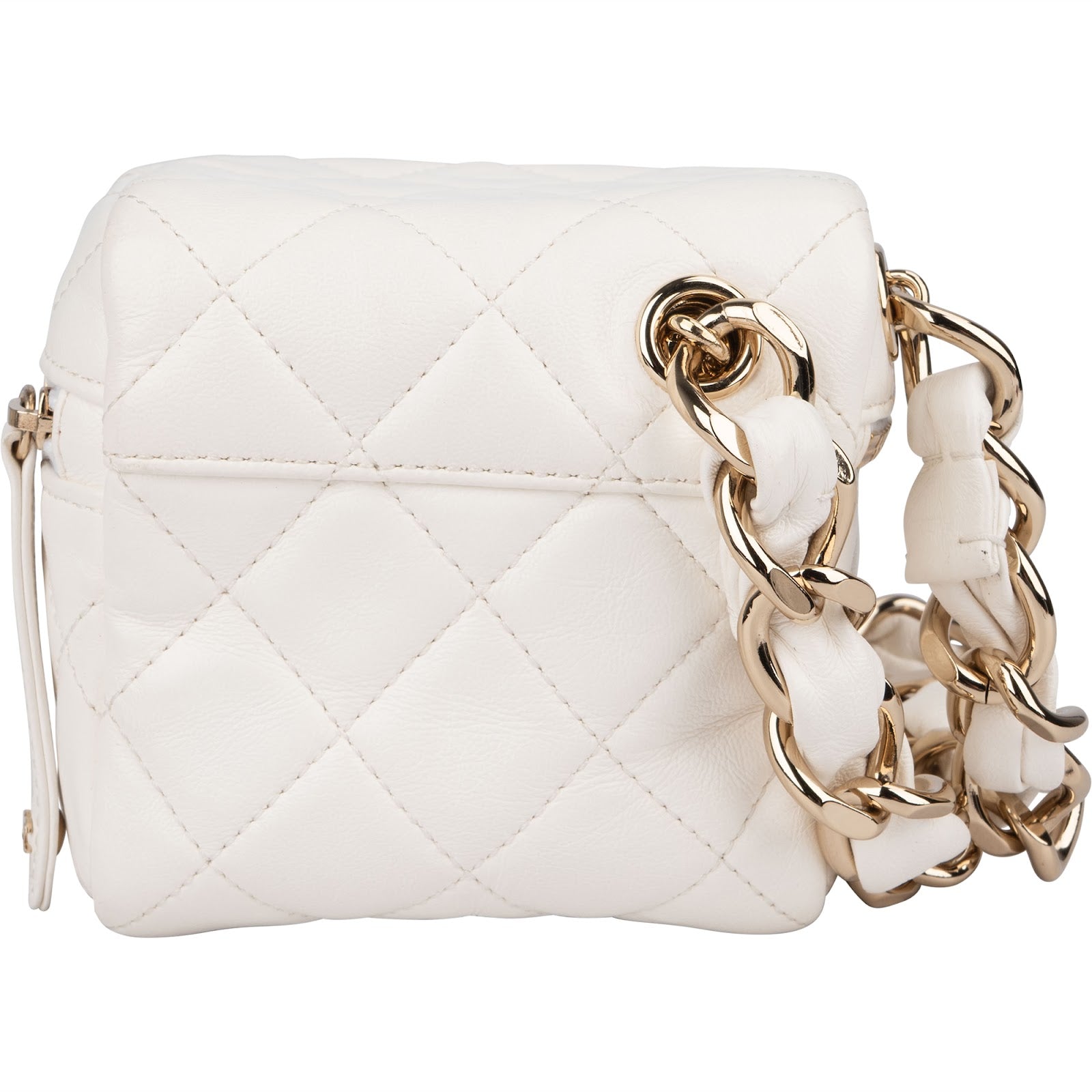 Chanel Quilted Lambskin Small Vanity Chain Handbag