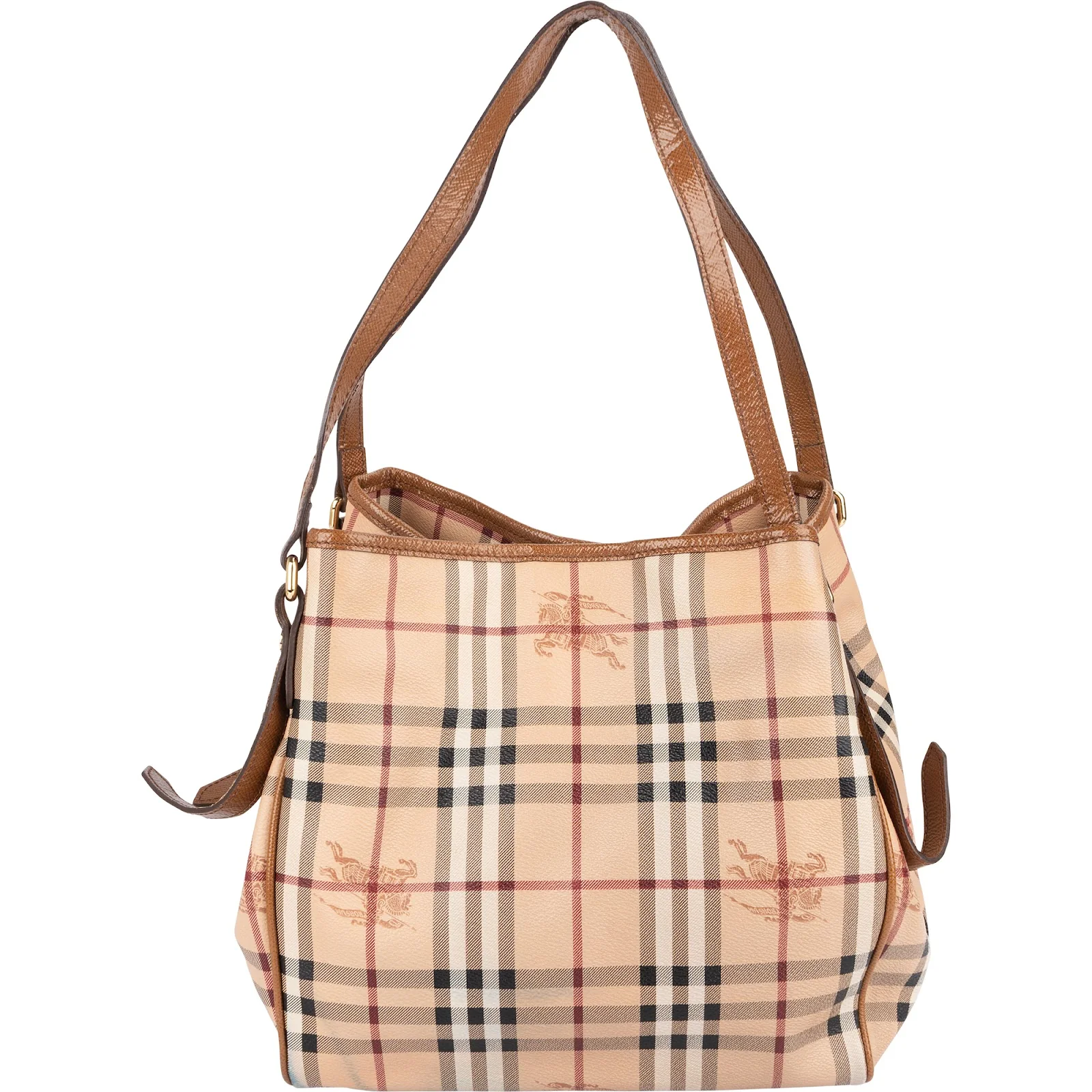 Burberry Haymarket Check Hobo Shoulder Bag