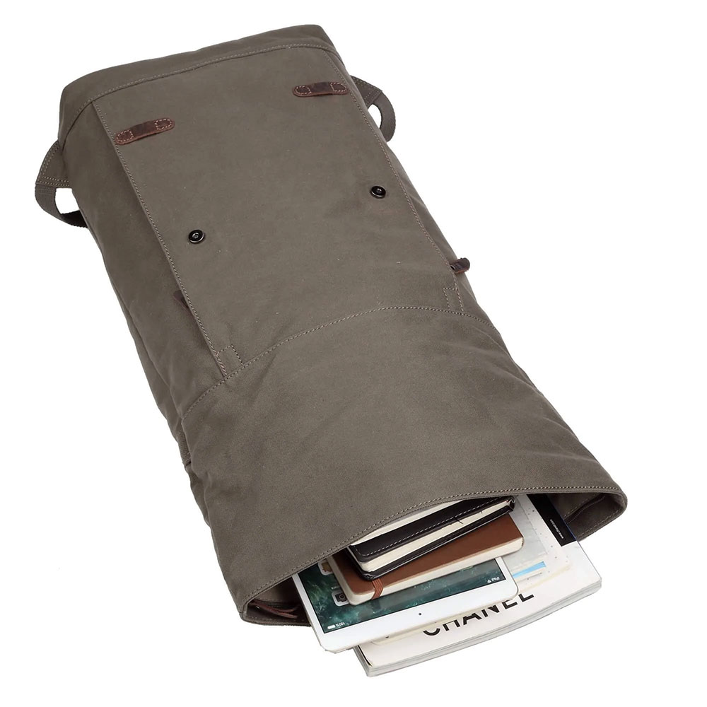 Plecak na laptopa Heritage Canvas - Oliwkowy