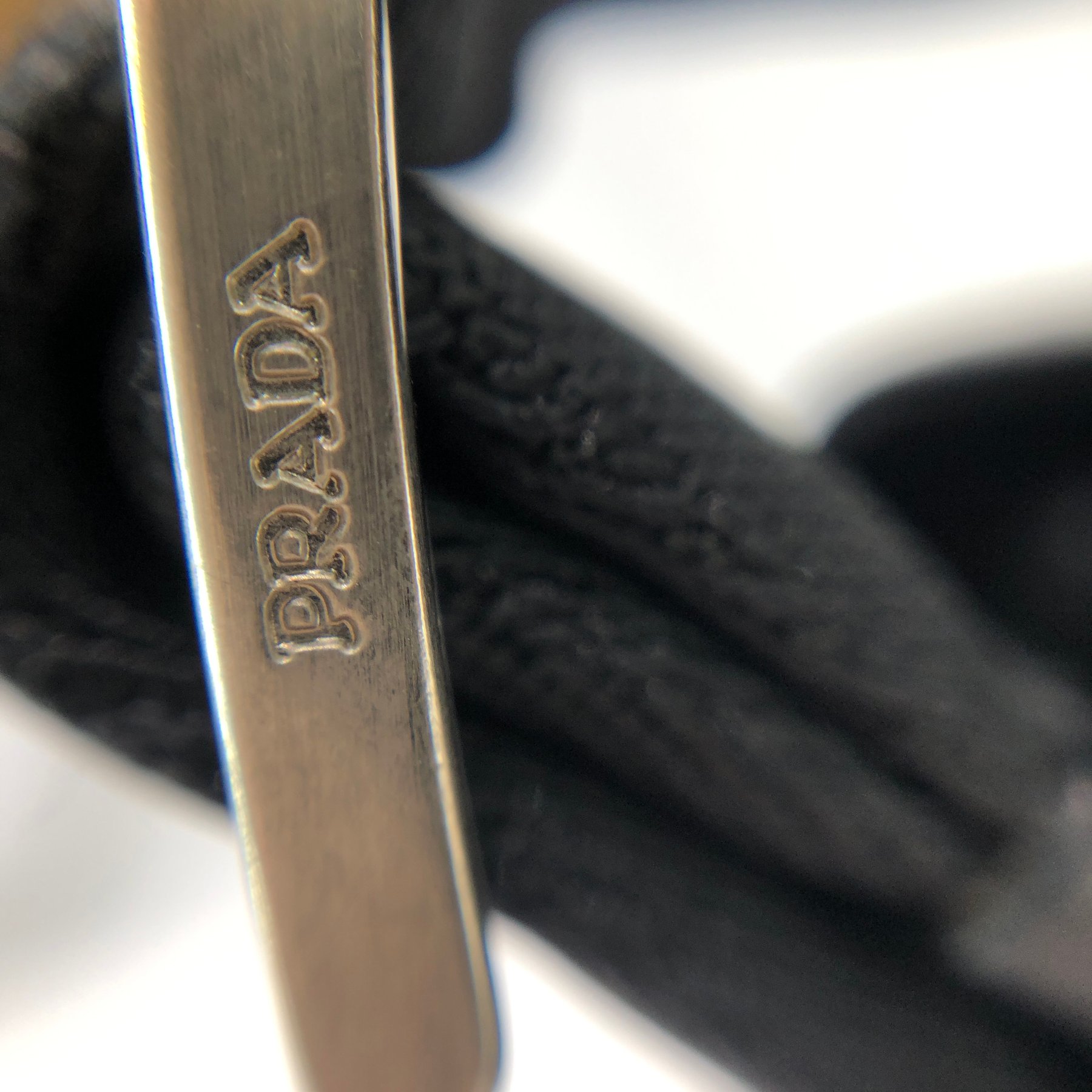 Prada - Triangular Plate Mini - Schultertasche