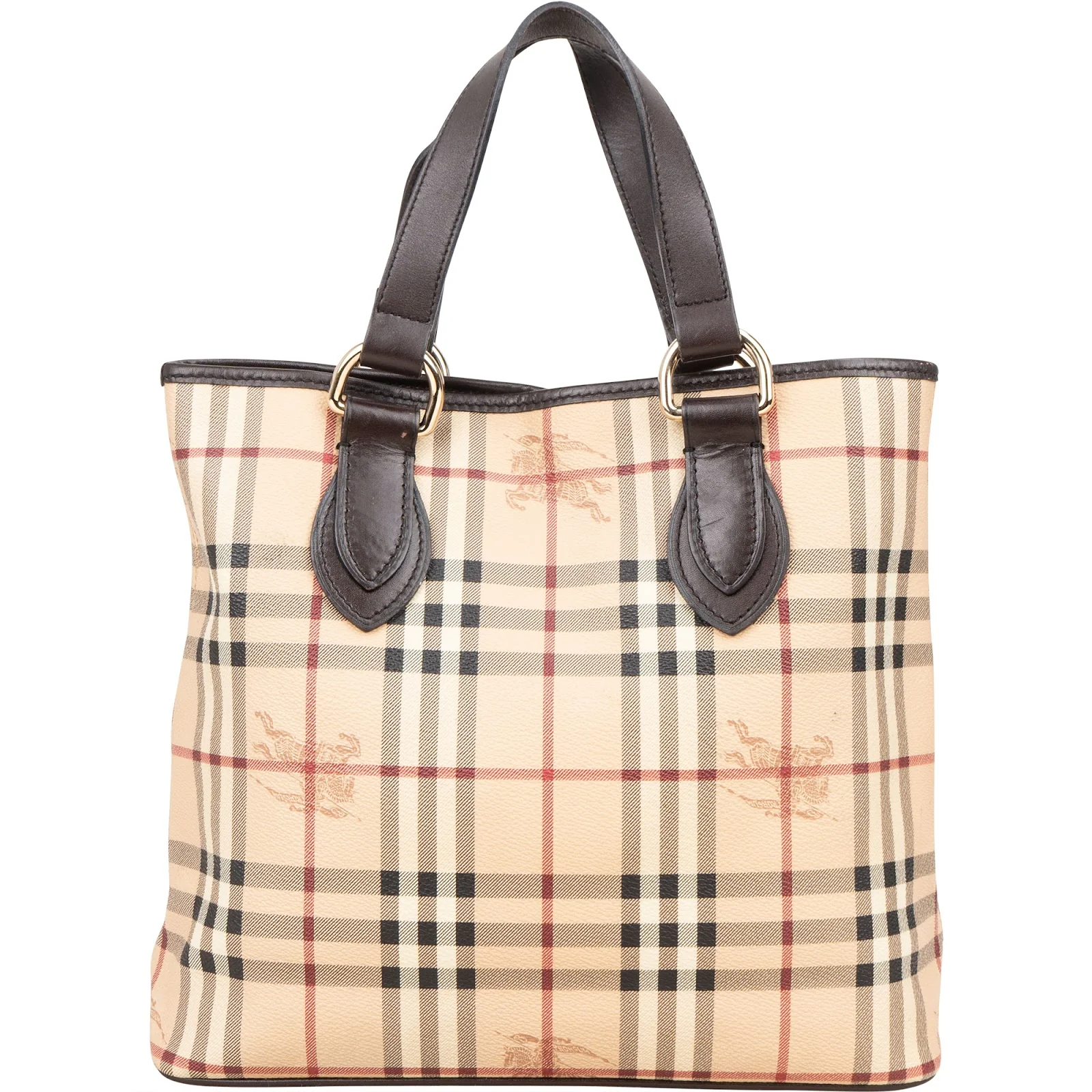 Burberry Nova Check Tote Handbag