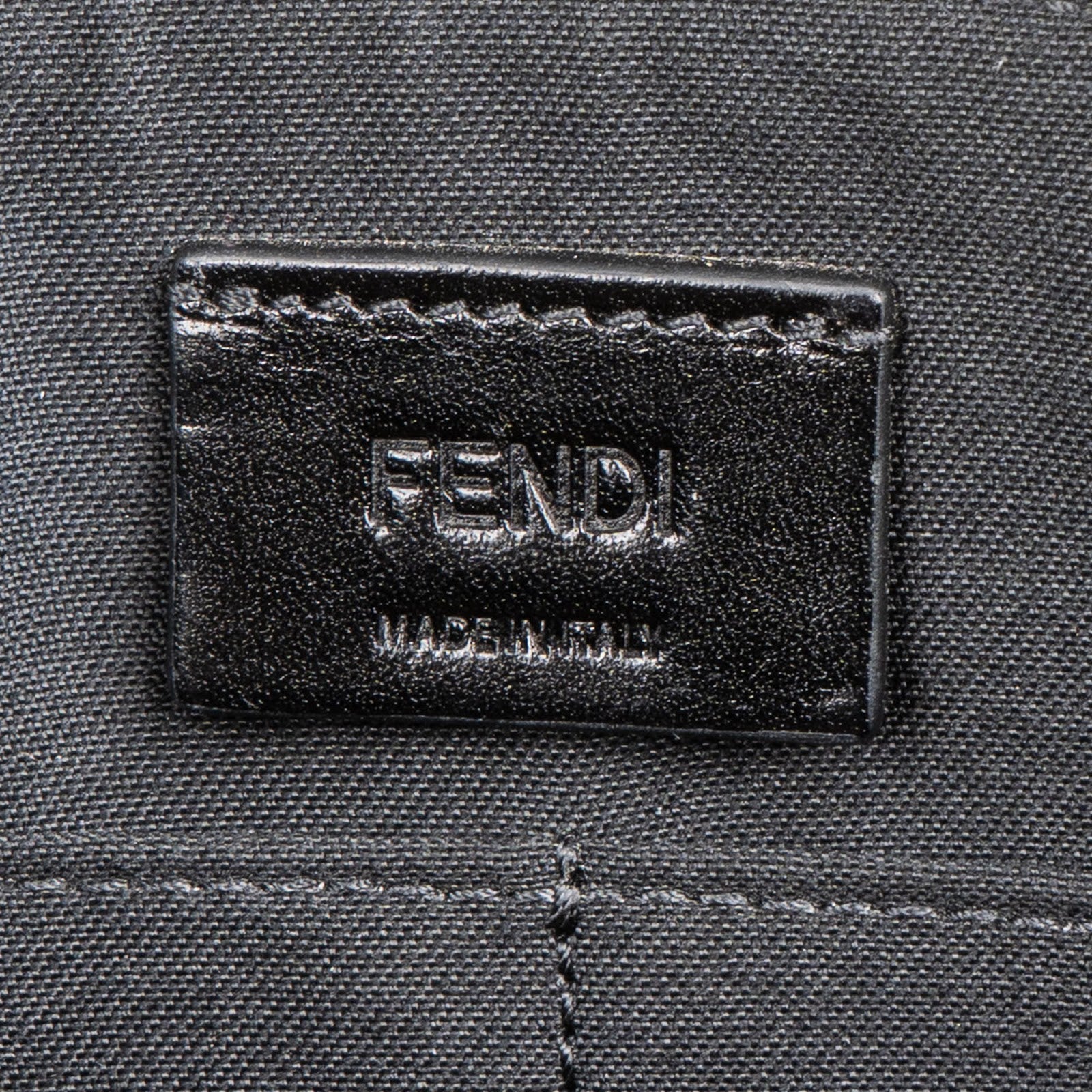 Fendi - Monogram FF Canvas & Bicolor Calfskin Clutch