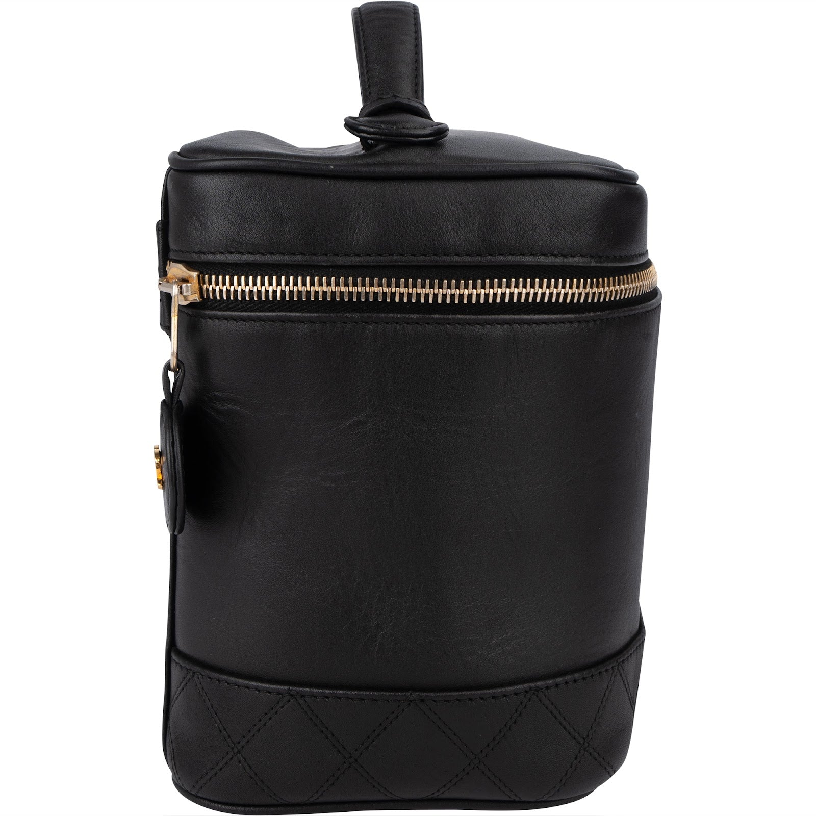 Sac à main « Vanity Case » en cuir d'agneau avec surpiqûres Chanel