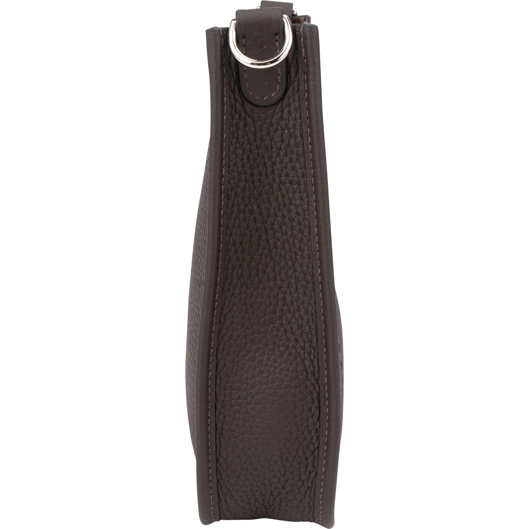 Hermès Brun Clemence Leather Evelyne 16 Crossbody Bag