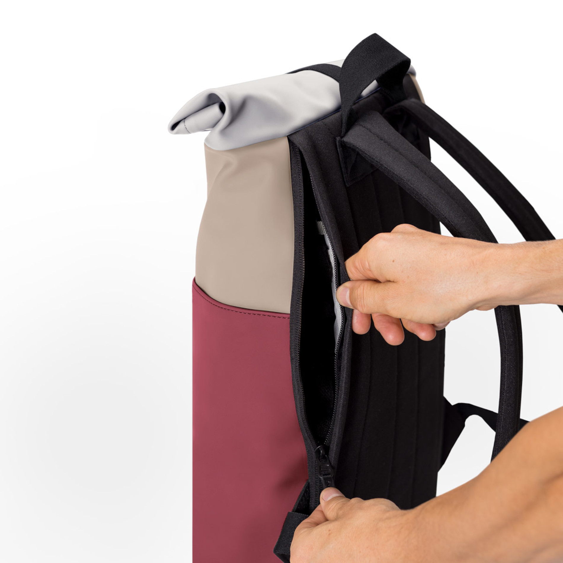 Hajo Medium Lotus Infinity - Sand-Burgundy