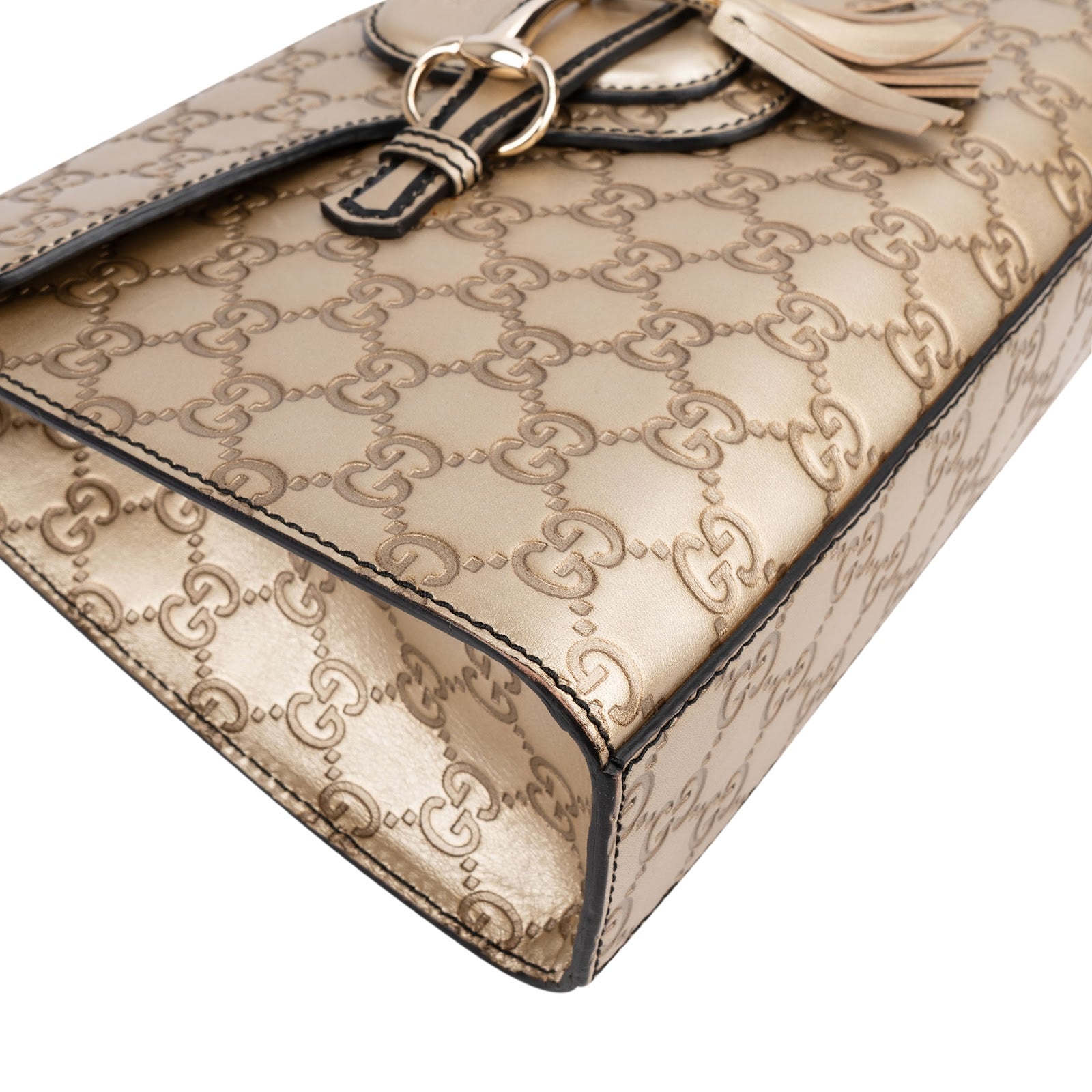 Gucci Guccissima Leather Emily Chain Shoulder Bag