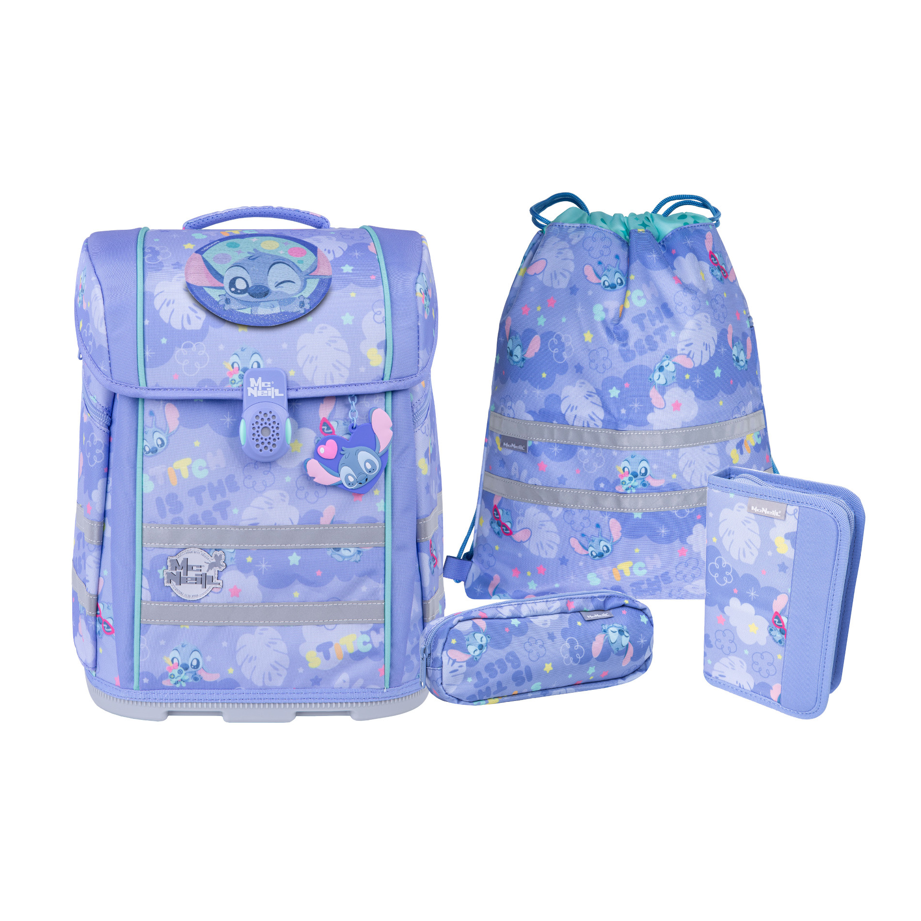 McNeill Disney Schulranzen-Set PERFECTO 5tlg. - Stitch II