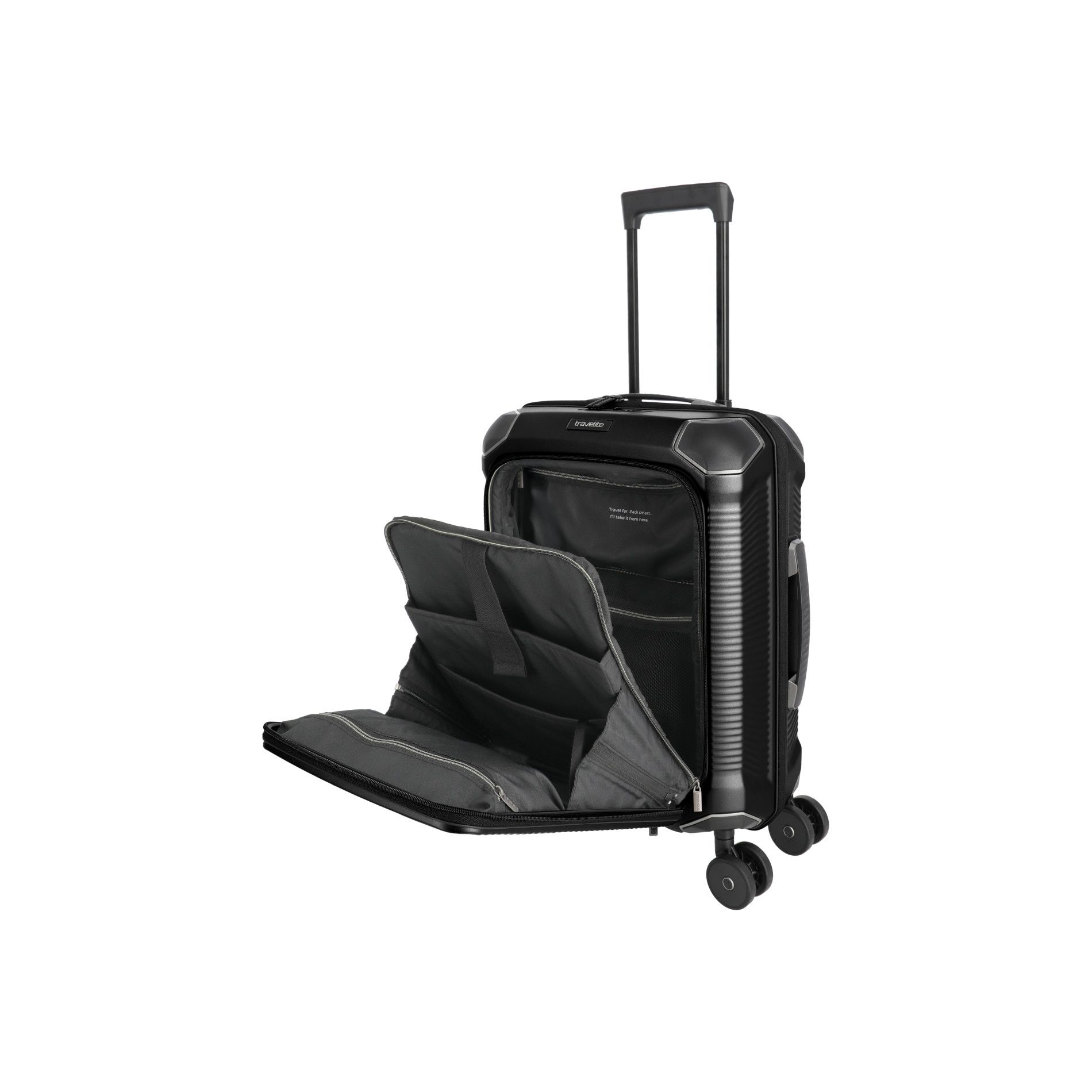 MILLENNIUM Handgepäck S (55cm) mit Vortasche - Black