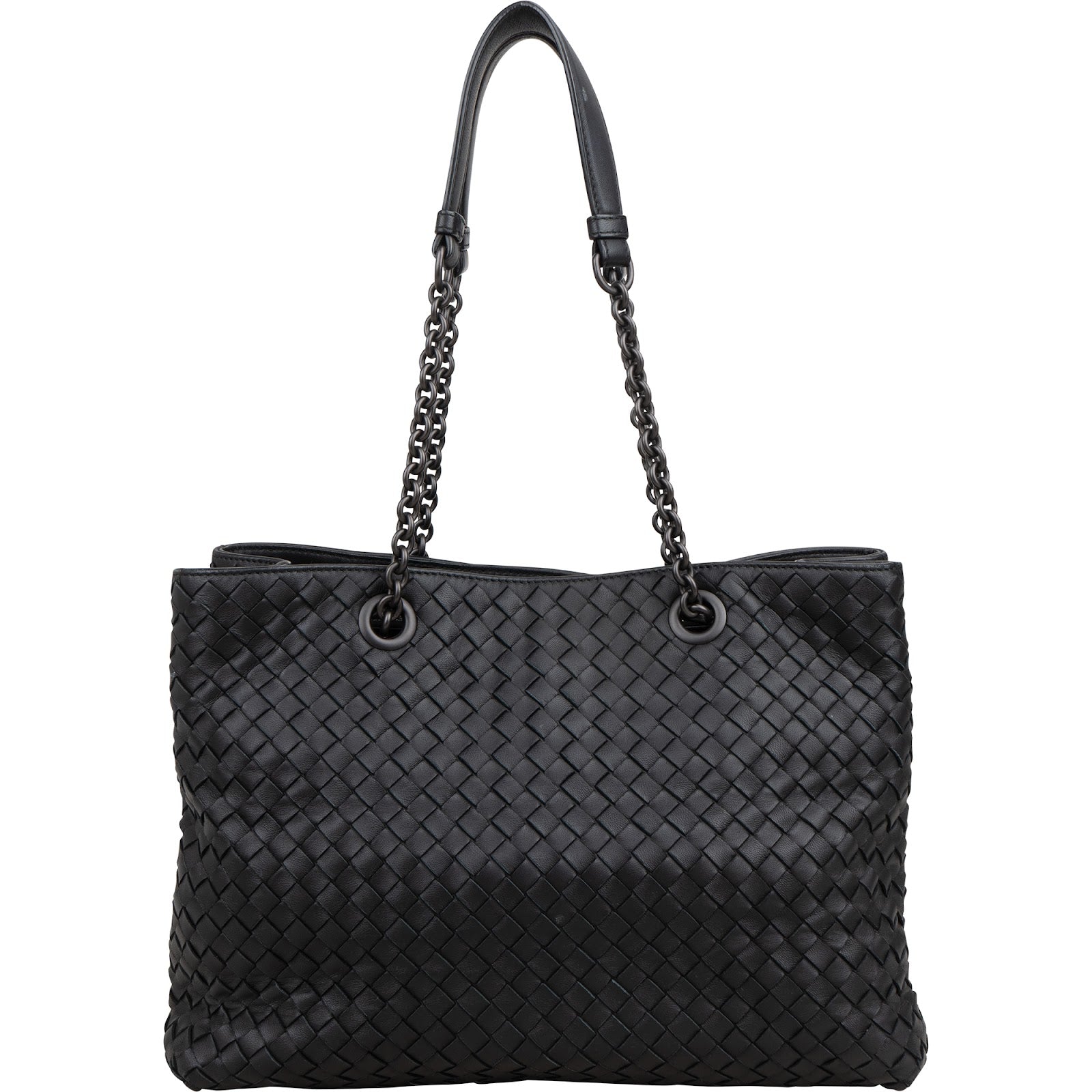 Sac à bandoulière à chaîne en cuir nappa Intrecciato de Bottega Veneta