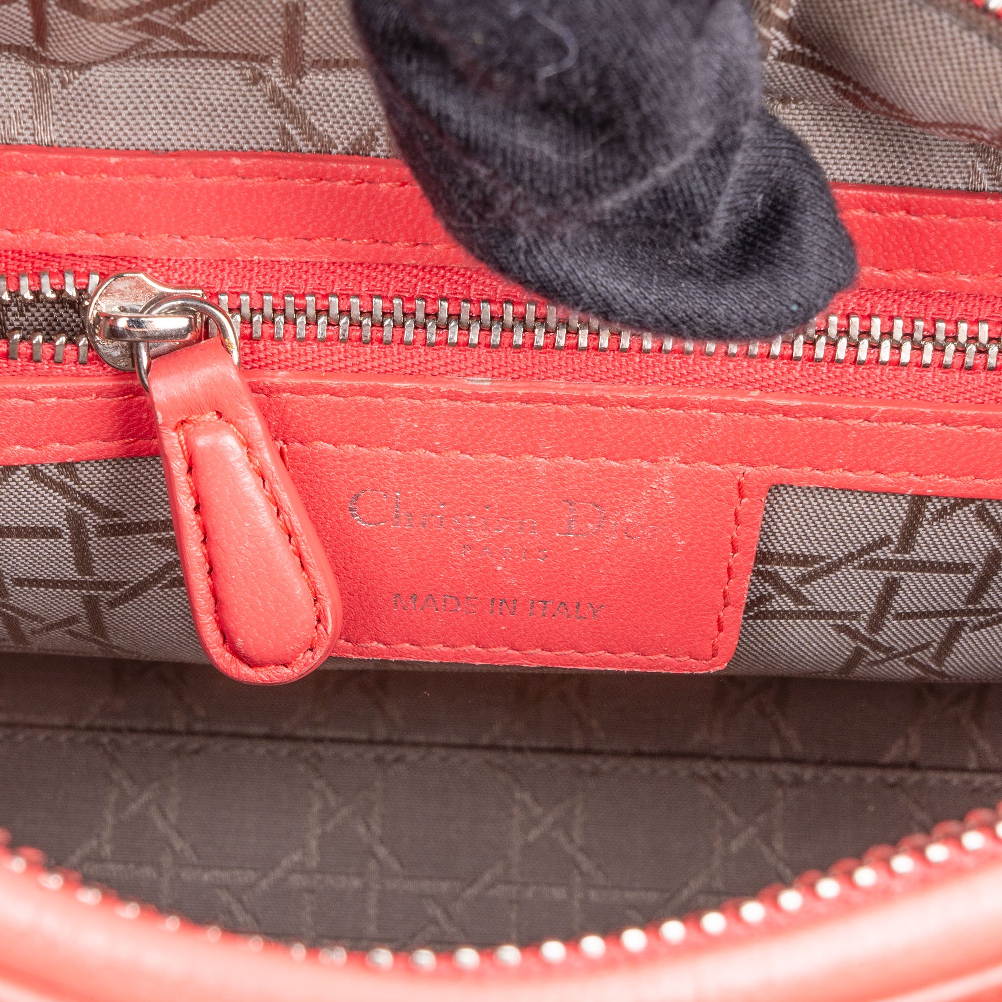 Christian Dior Quilted Leather Lady Dior Handbag
