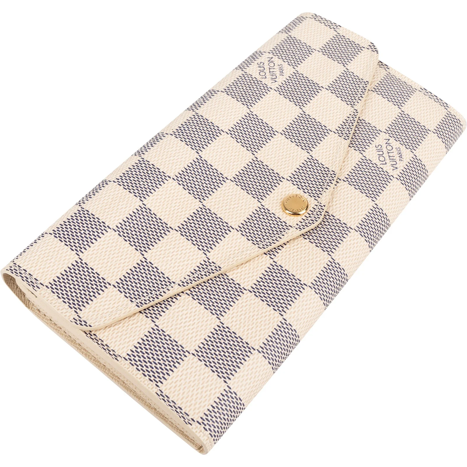 Louis Vuitton Monogram Damier Azur Sarah Wallet