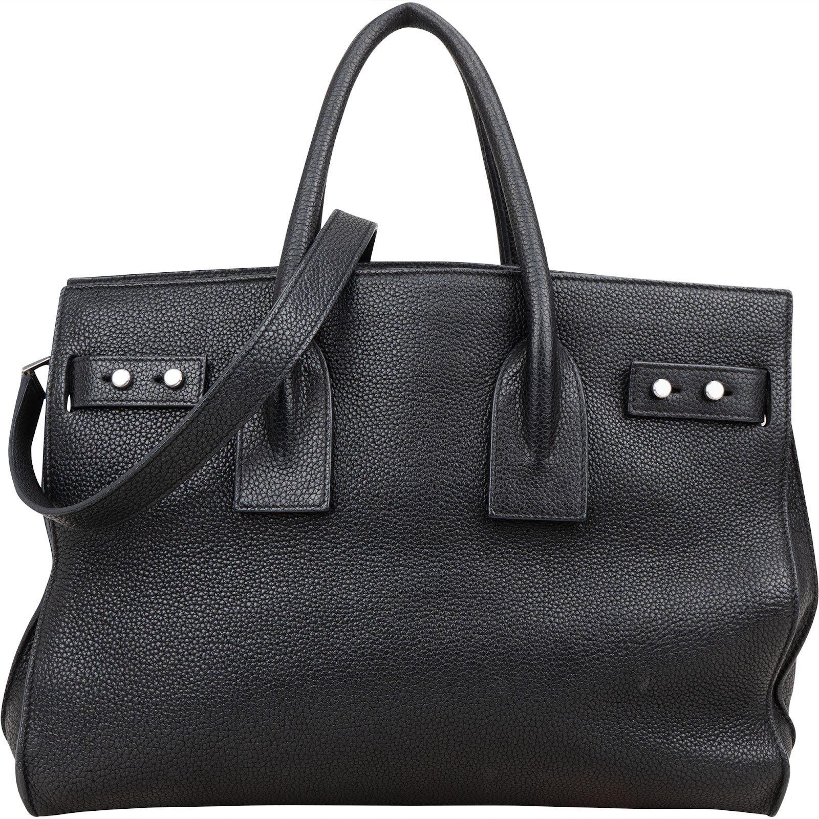 Saint Laurent Grained Leather Sac de Jour Handbag