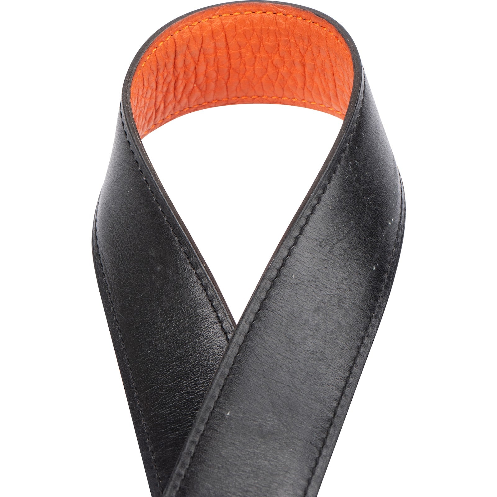 Hermès – Tweekleurige, omkeerbare H-riem van leer (100) Riem