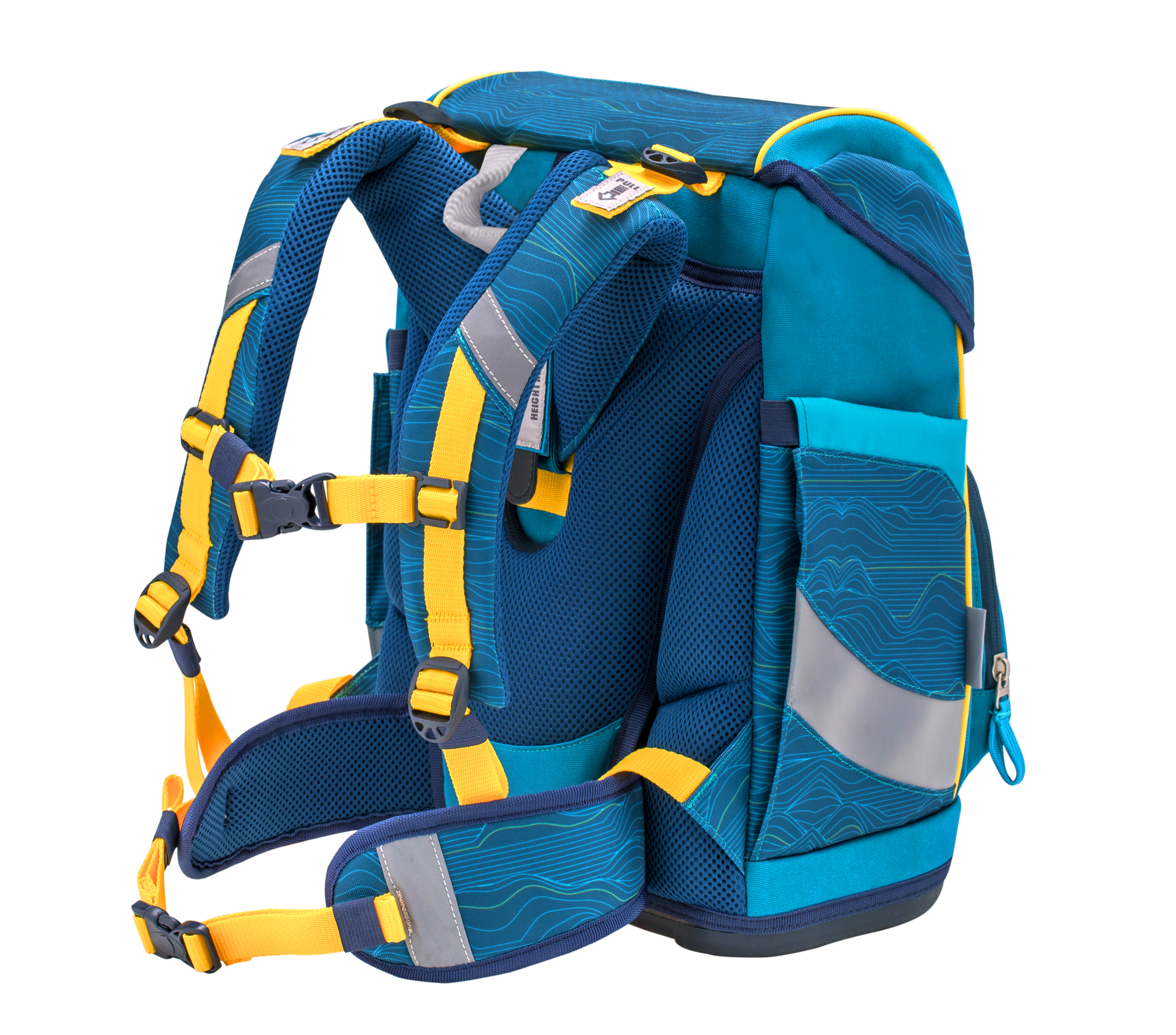 Smarty satchel set 5-piece with 6 patches - Waves Orange