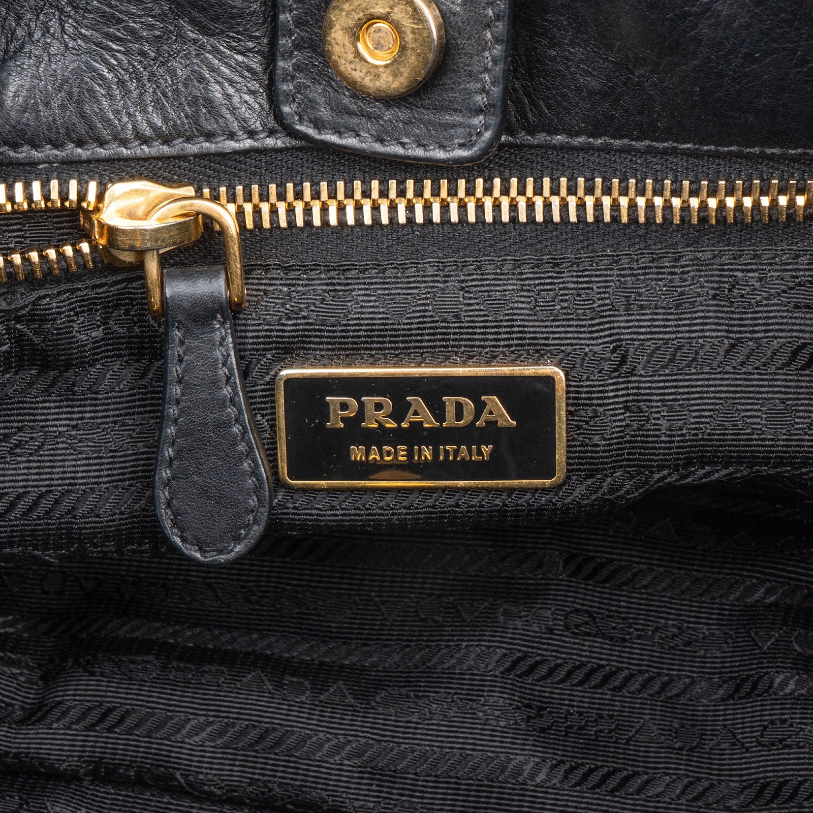 Prada Nappa Leather Gathered Hobo Shoulder Bag