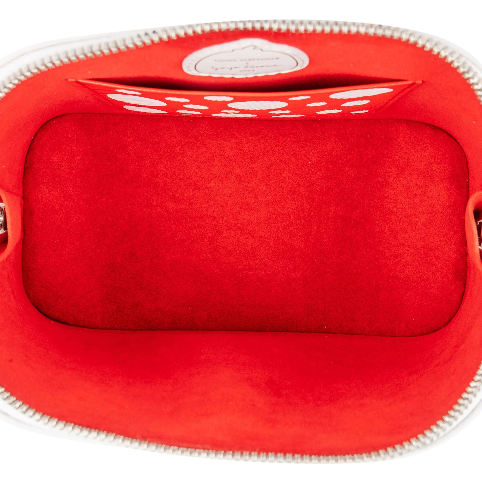 Louis Vuitton White Epi Leather x Yayoi Kusama Alma BB Handbag