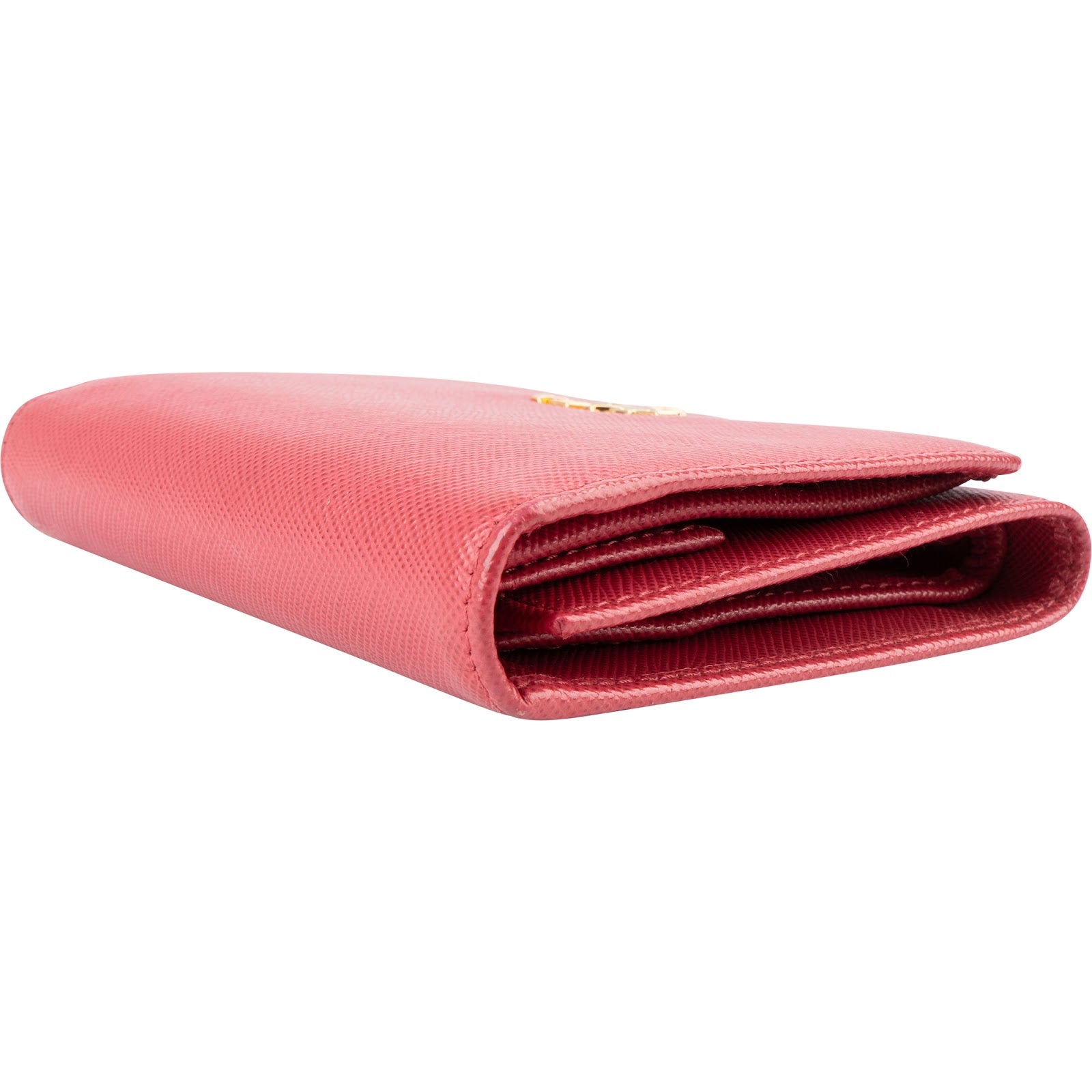 Prada - Pink Saffiano Leather Small Wallet