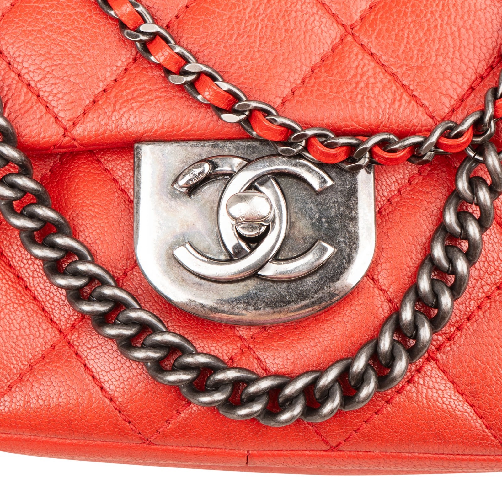 Chanel Quilted Stitched Goatskin Paris Seoul Double Carry Small Single Flap Crossbody Bag