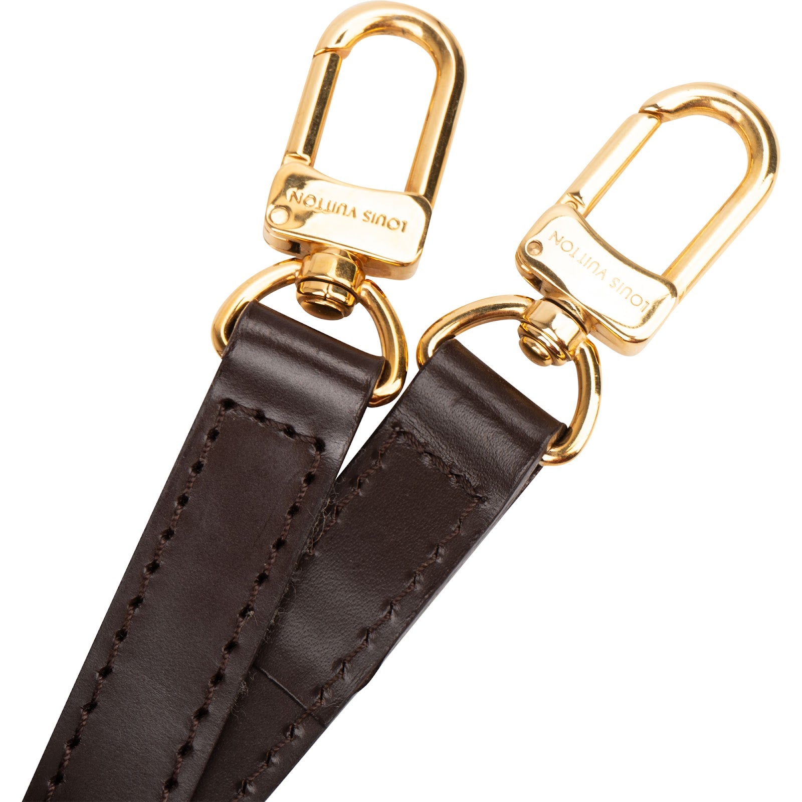 Louis Vuitton Brown Leather Adjustable Bags Strap