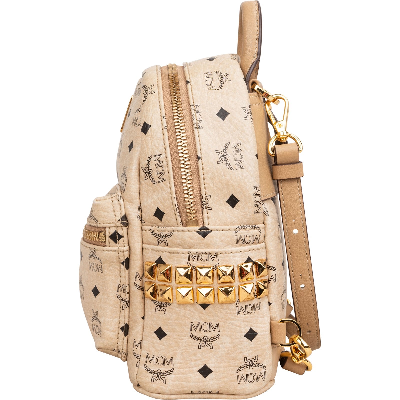 MCM Monogram Visetos Stark Mini Backpack