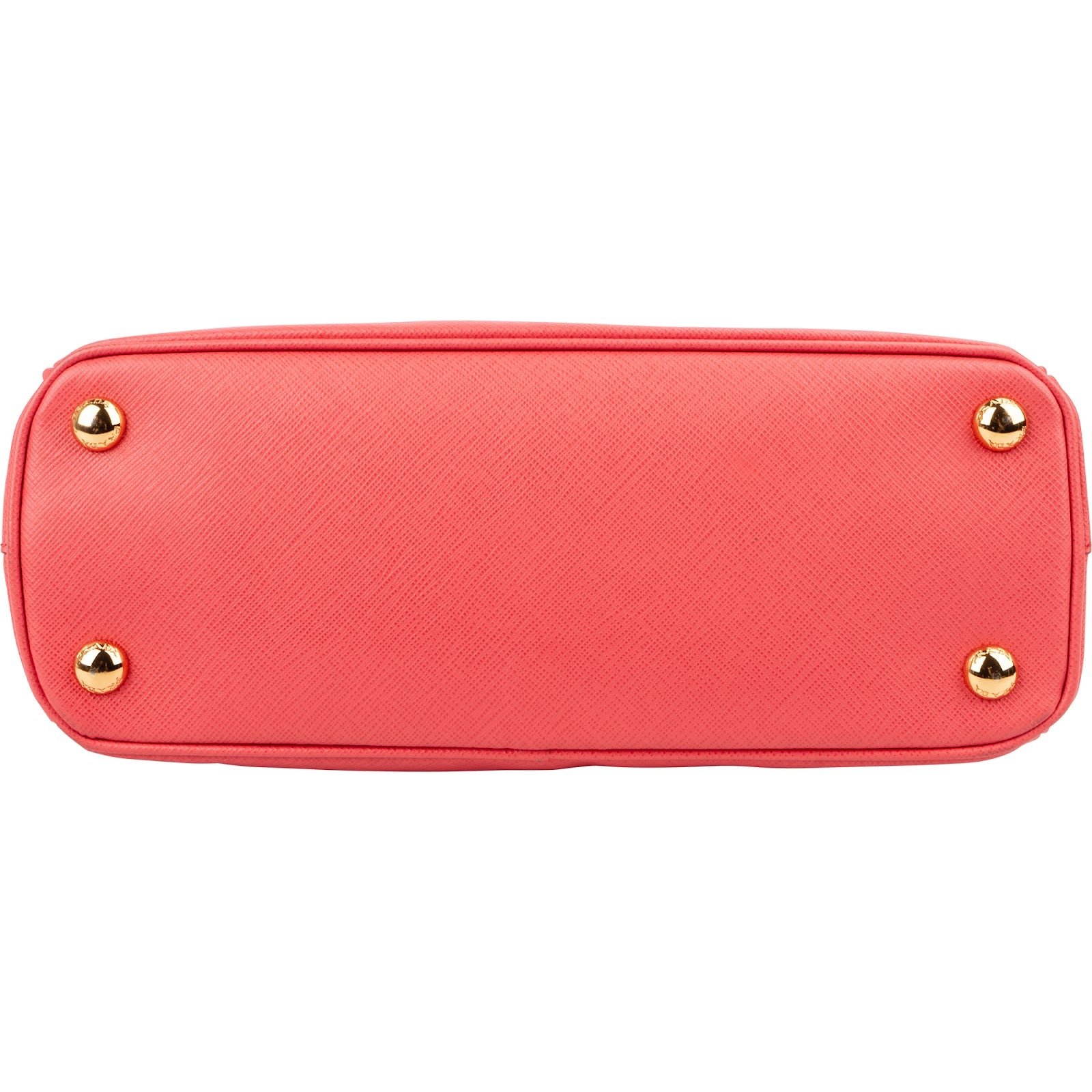 Prada Pink Saffiano Leather Small Galleria Handbag