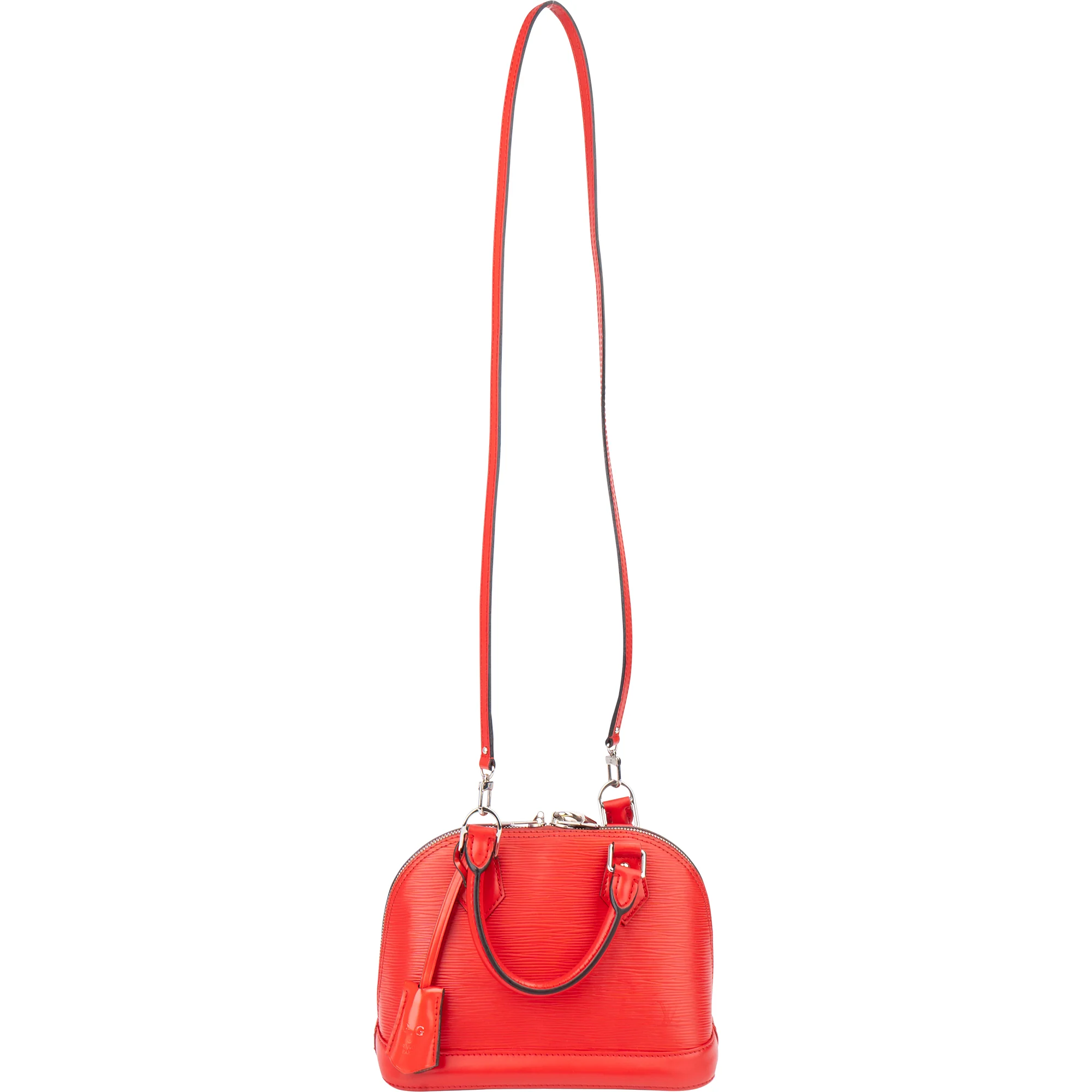 Louis Vuitton Rouge Epi Leather Alma BB Handbag