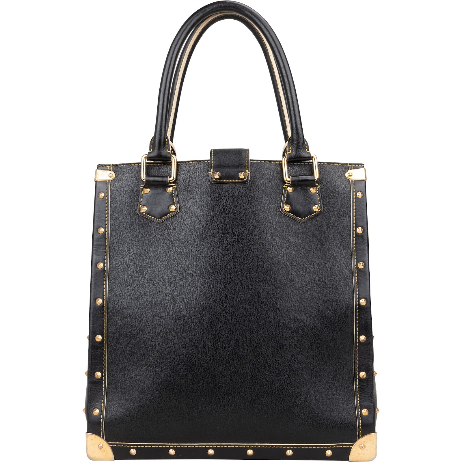 Louis Vuitton Black Leather Suhali Handbag