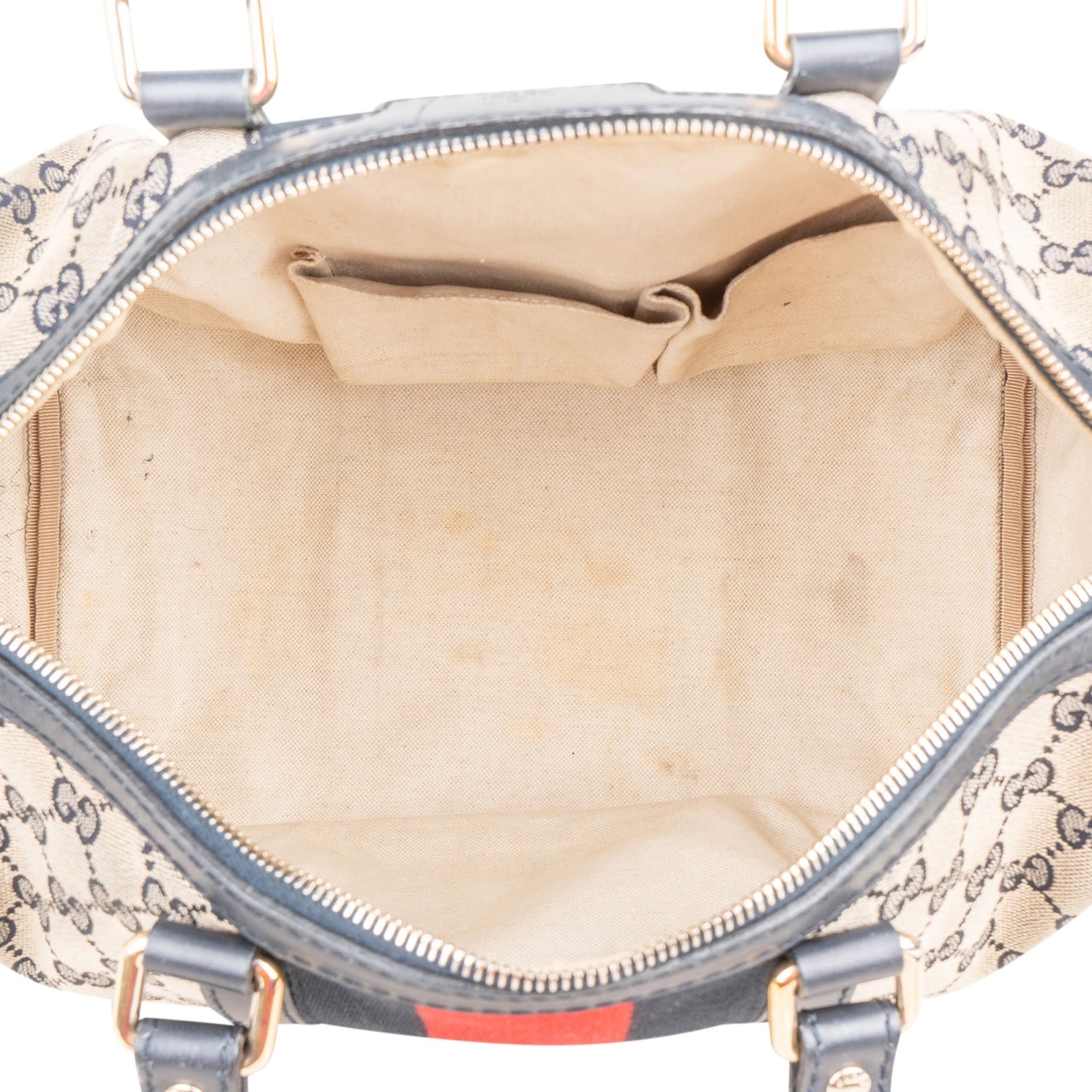 Gucci - Web Stripe Boston Bag 30