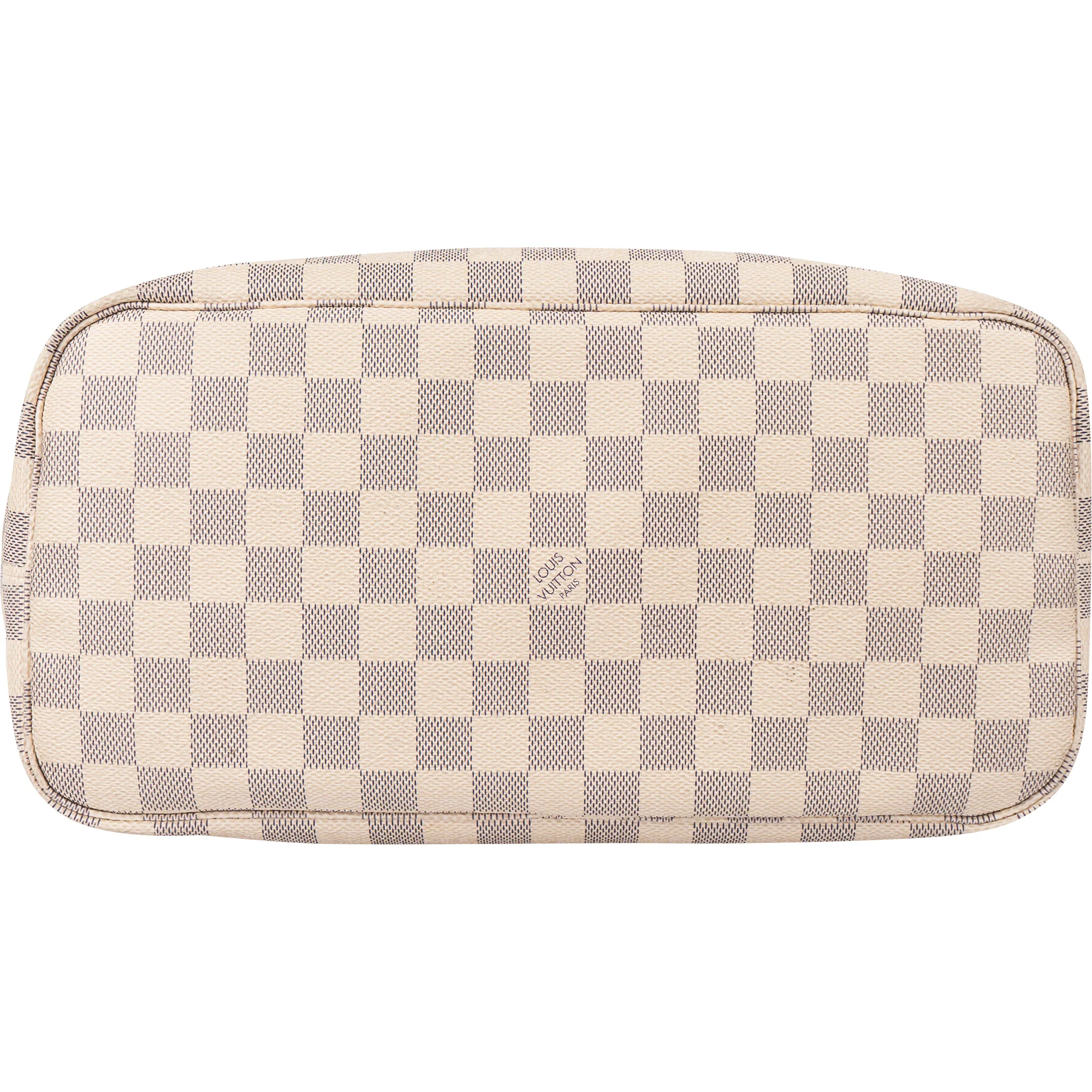Louis Vuitton Damier Azur Monogram Neverfull MM Shopper
