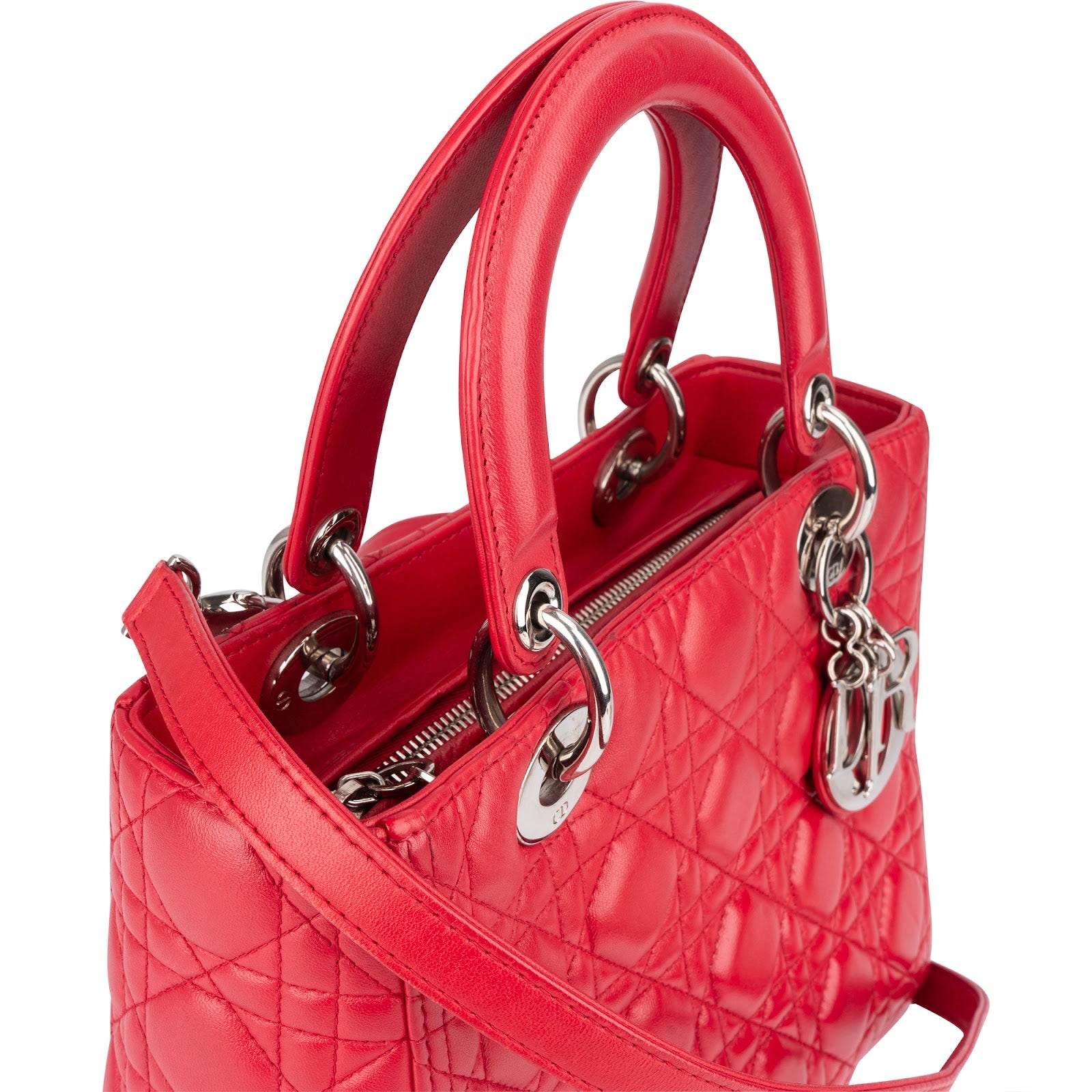 Sac à main Lady Dior en cuir matelassé Christian Dior