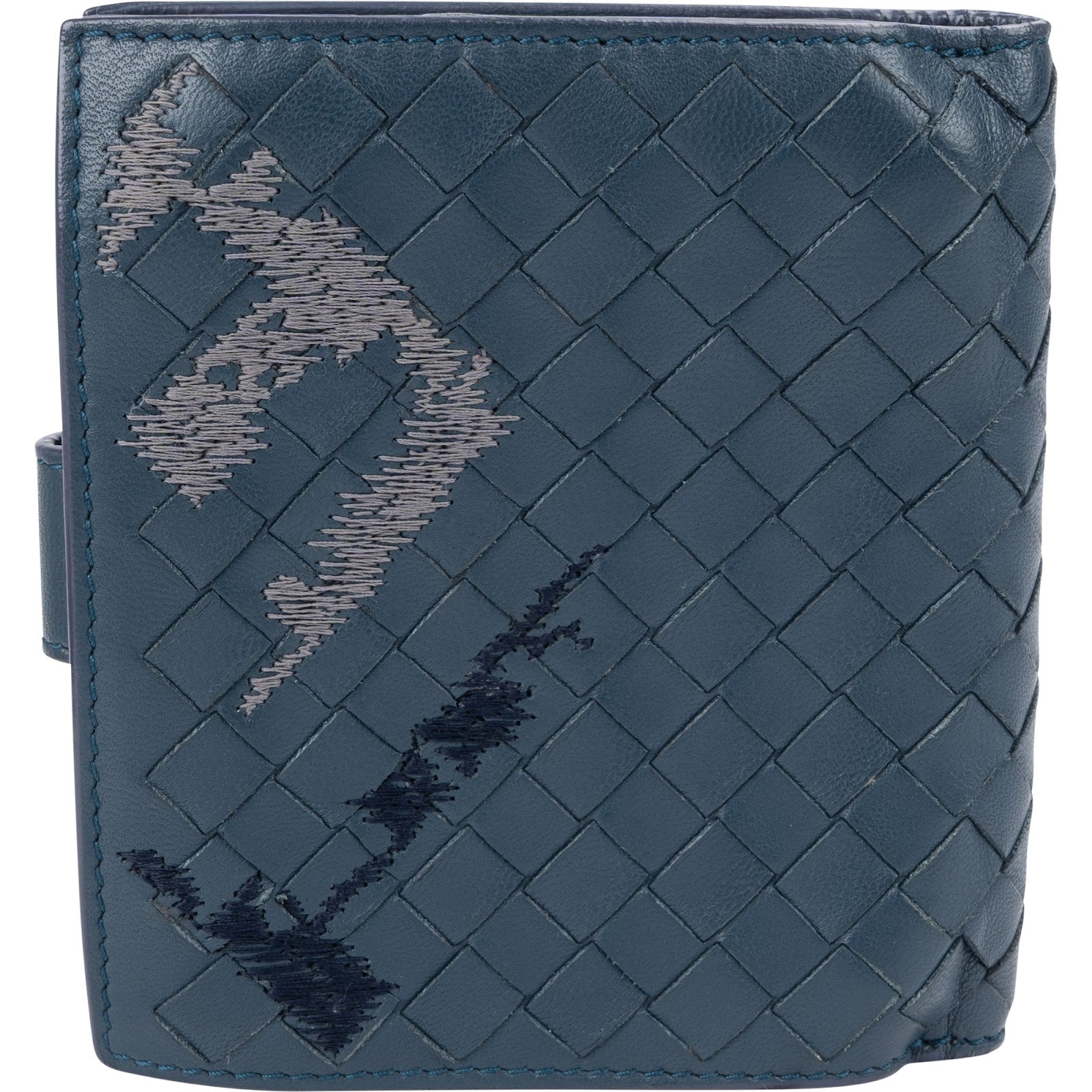 Bottega Veneta - Portemonnee van gestikt Intrecciato-leer