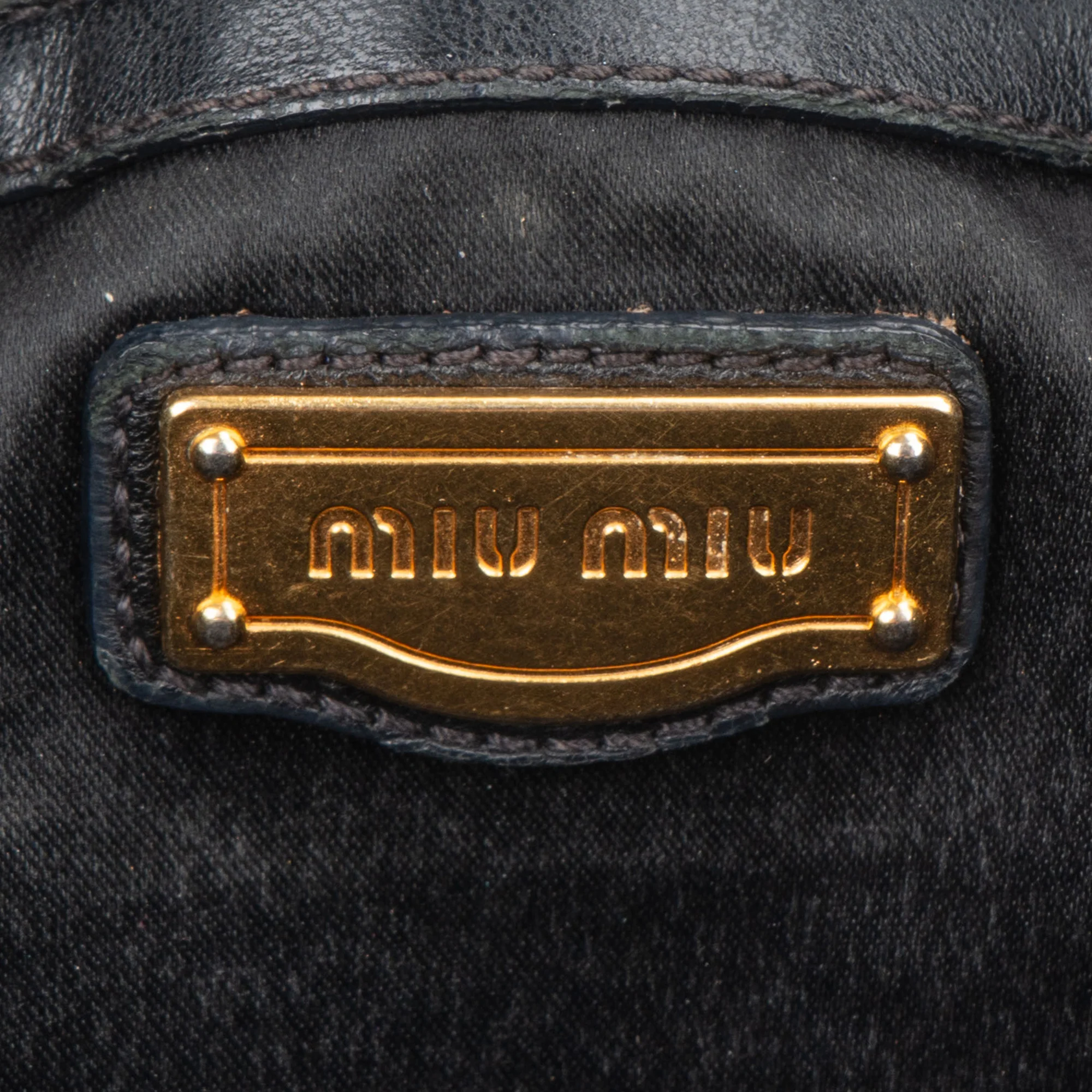 Miu Miu Quilted Leather City Handbag