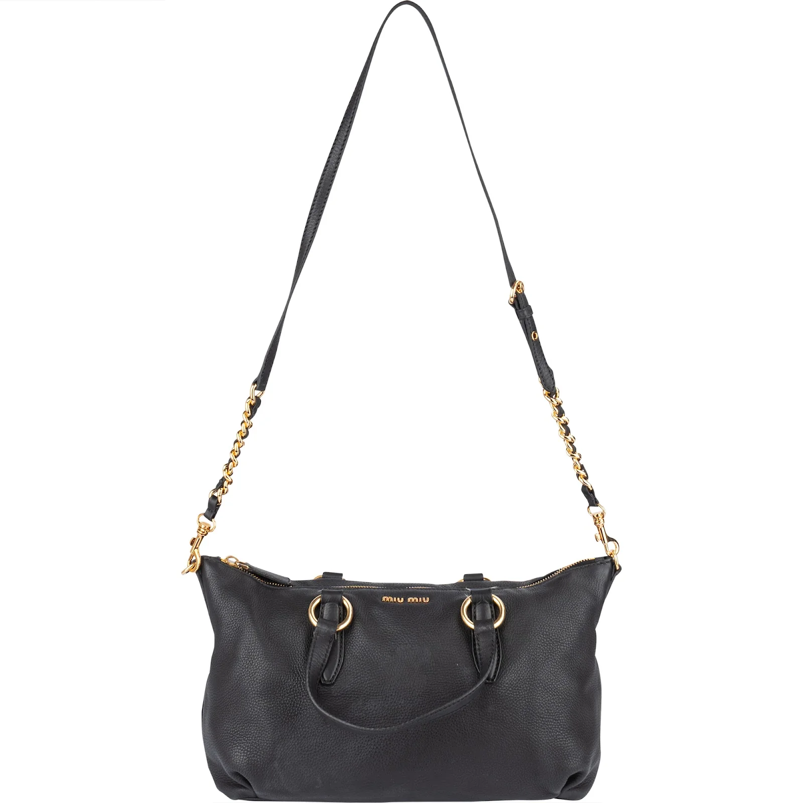 Miu Miu Vitello Lux Satchel Shoulder Bag