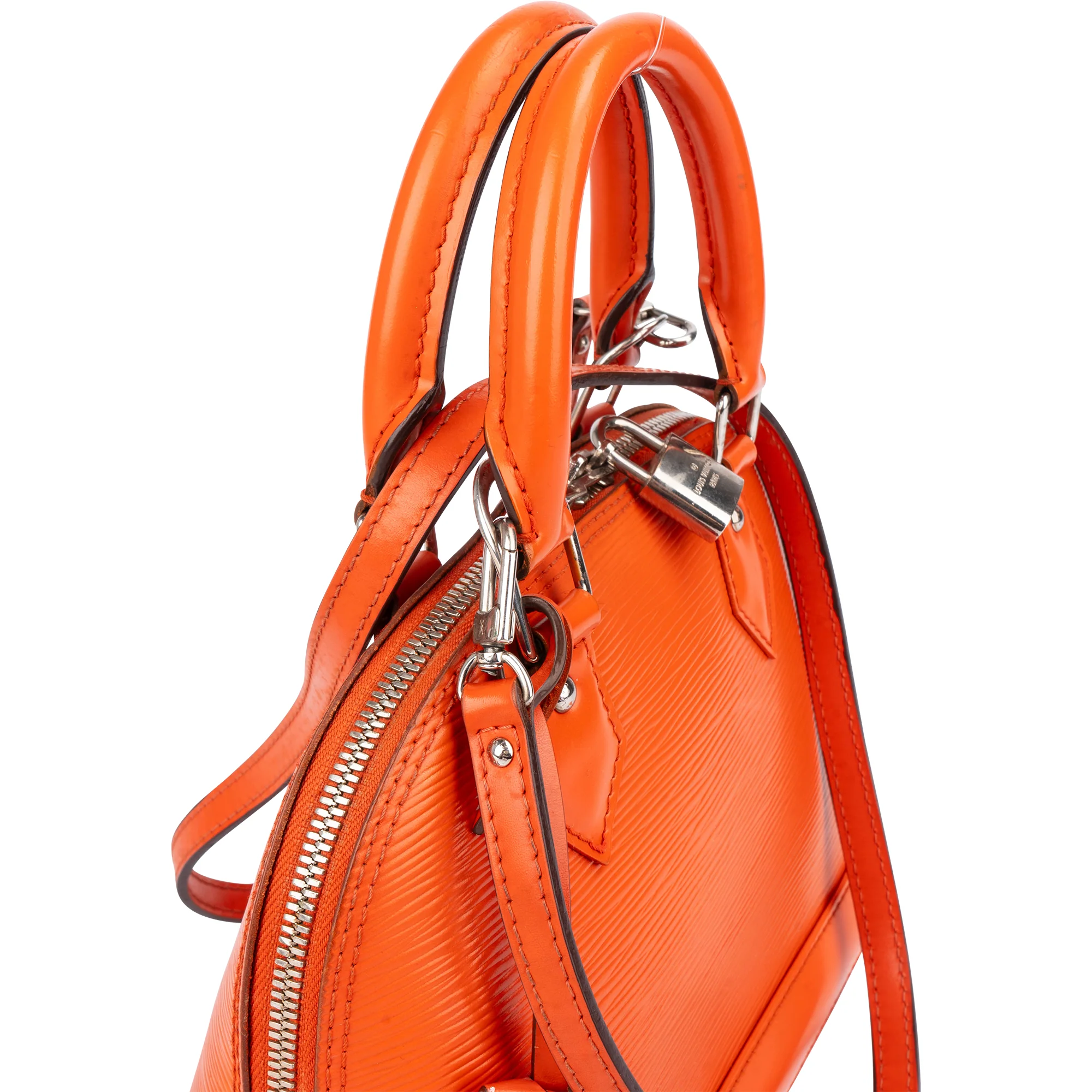 Louis Vuitton Orange Epi Leather Alma BB Handbag