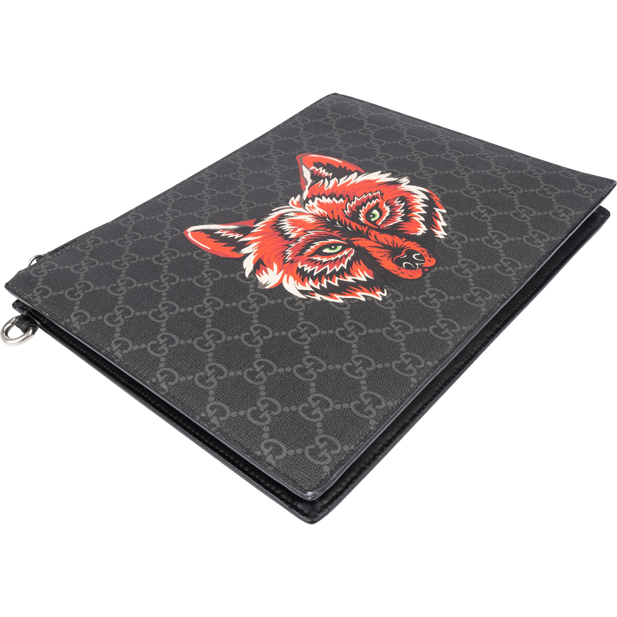Gucci GG Monogram Wolf Clutch