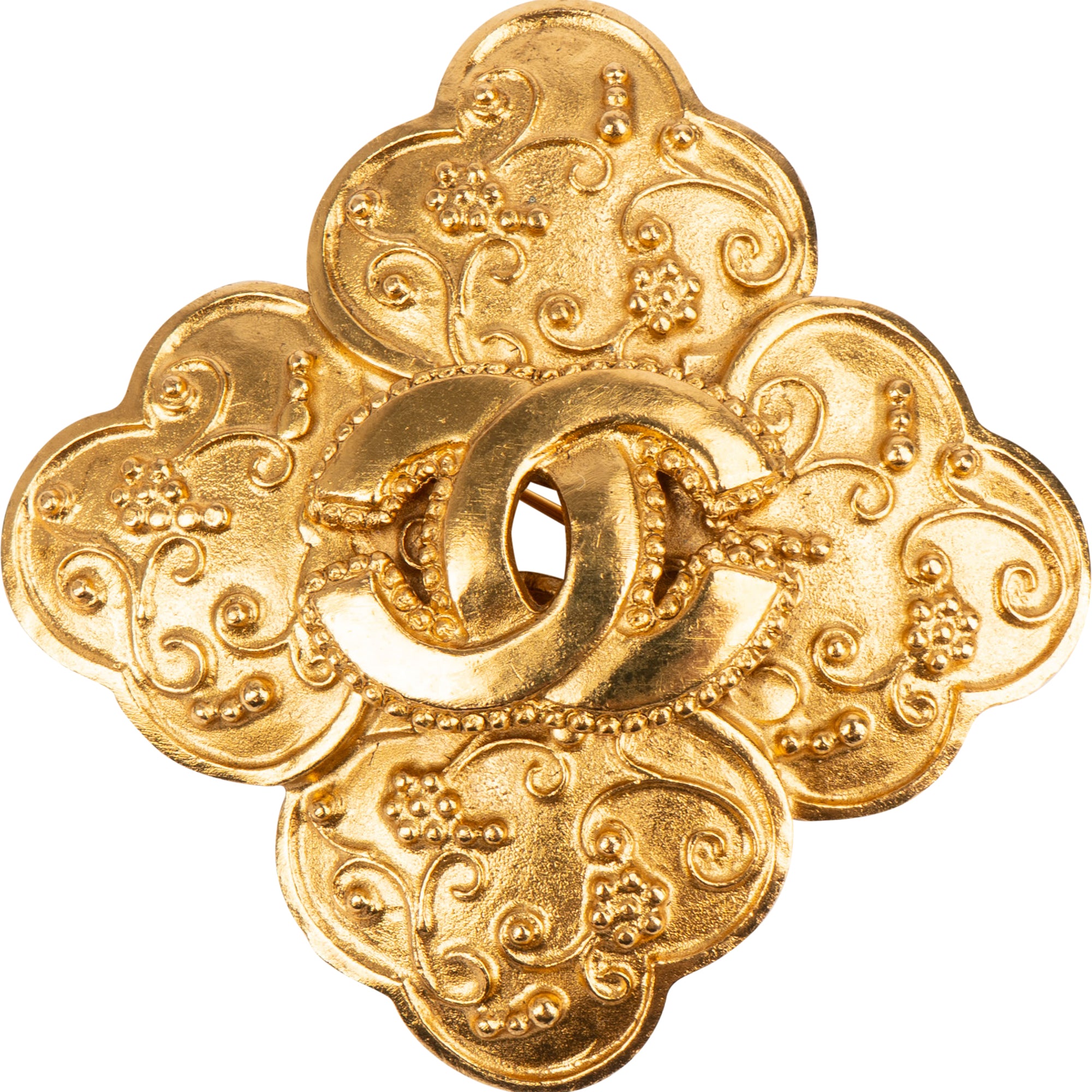 Chanel Golden Ramble CC Brooch