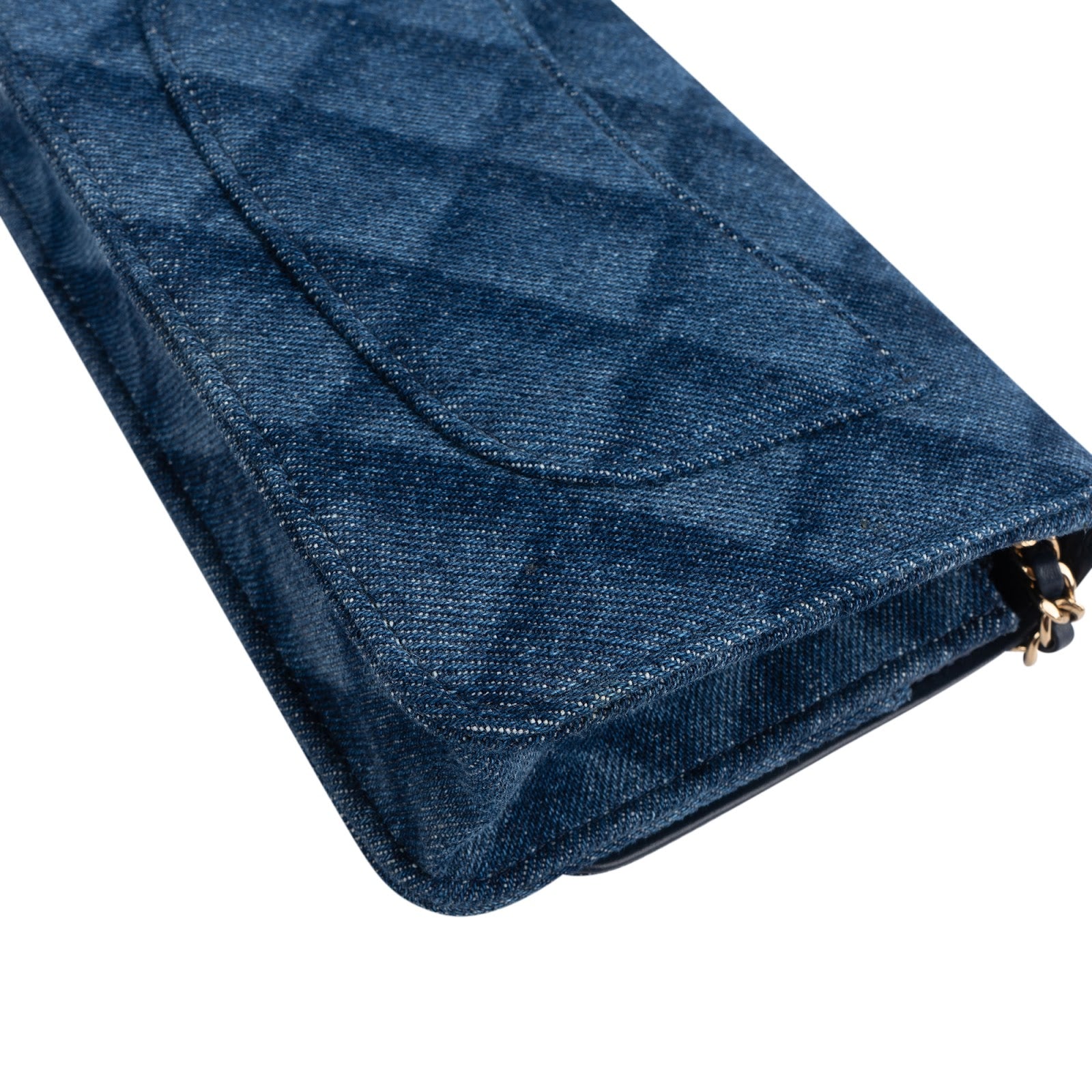 Chanel Denim Wallet on Chain Crossbody Bag