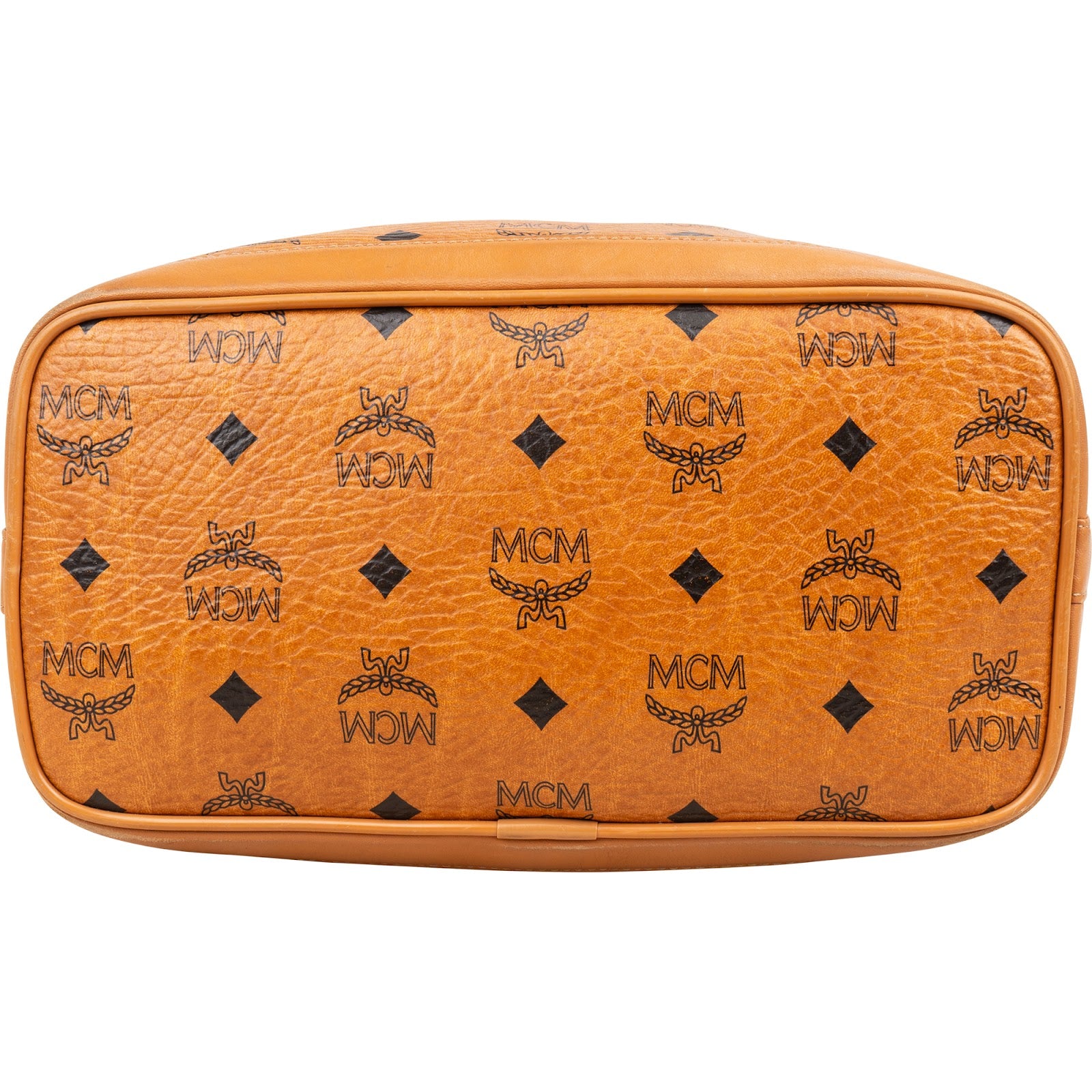 Sac à bandoulière type « bucket » MCM à cordon de serrage, motif Monogram Visetos