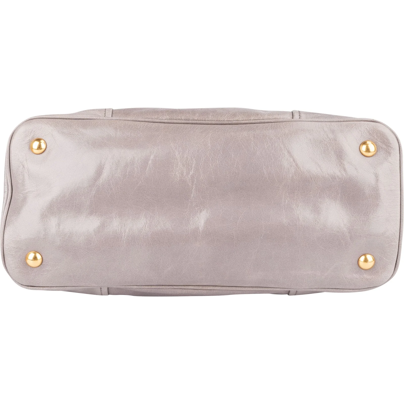 Miu Miu Grey Vitello Lux Handbag