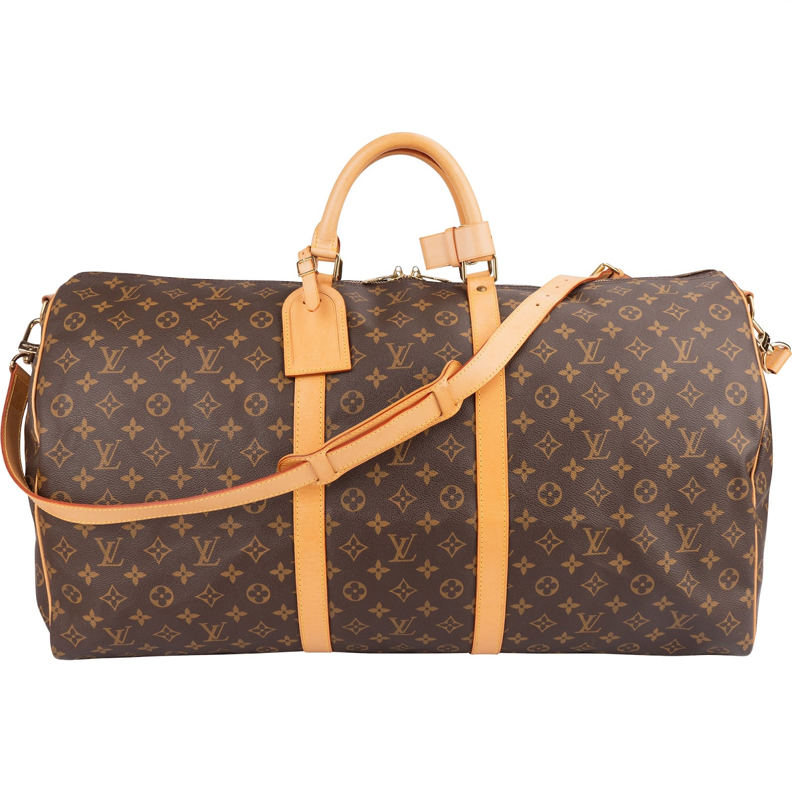 Louis Vuitton Monogram Canvas Keepall 60 Bandoulière Travel Bag