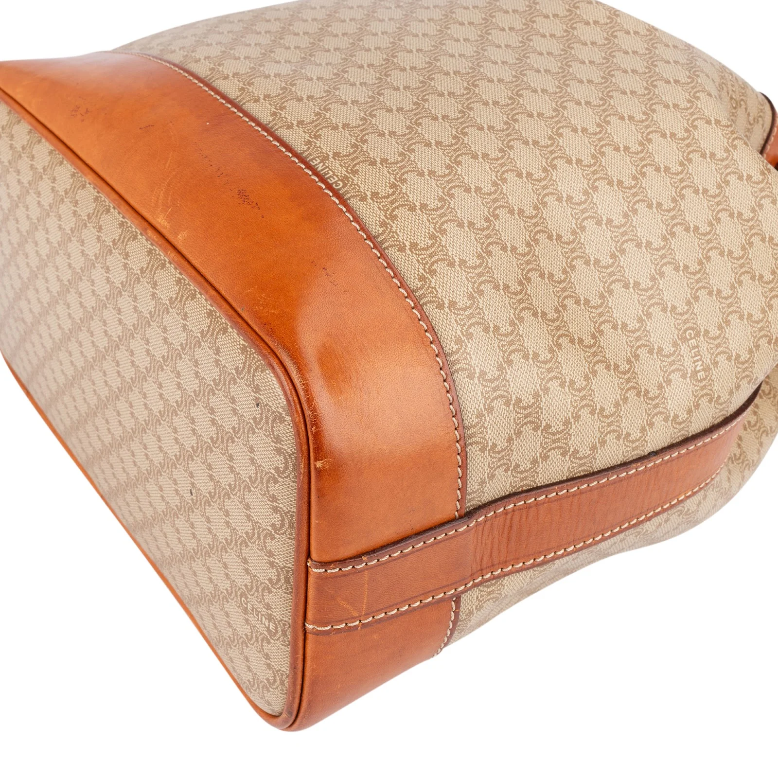 Céline Monogram Macadam Bucket Shoulder Bag