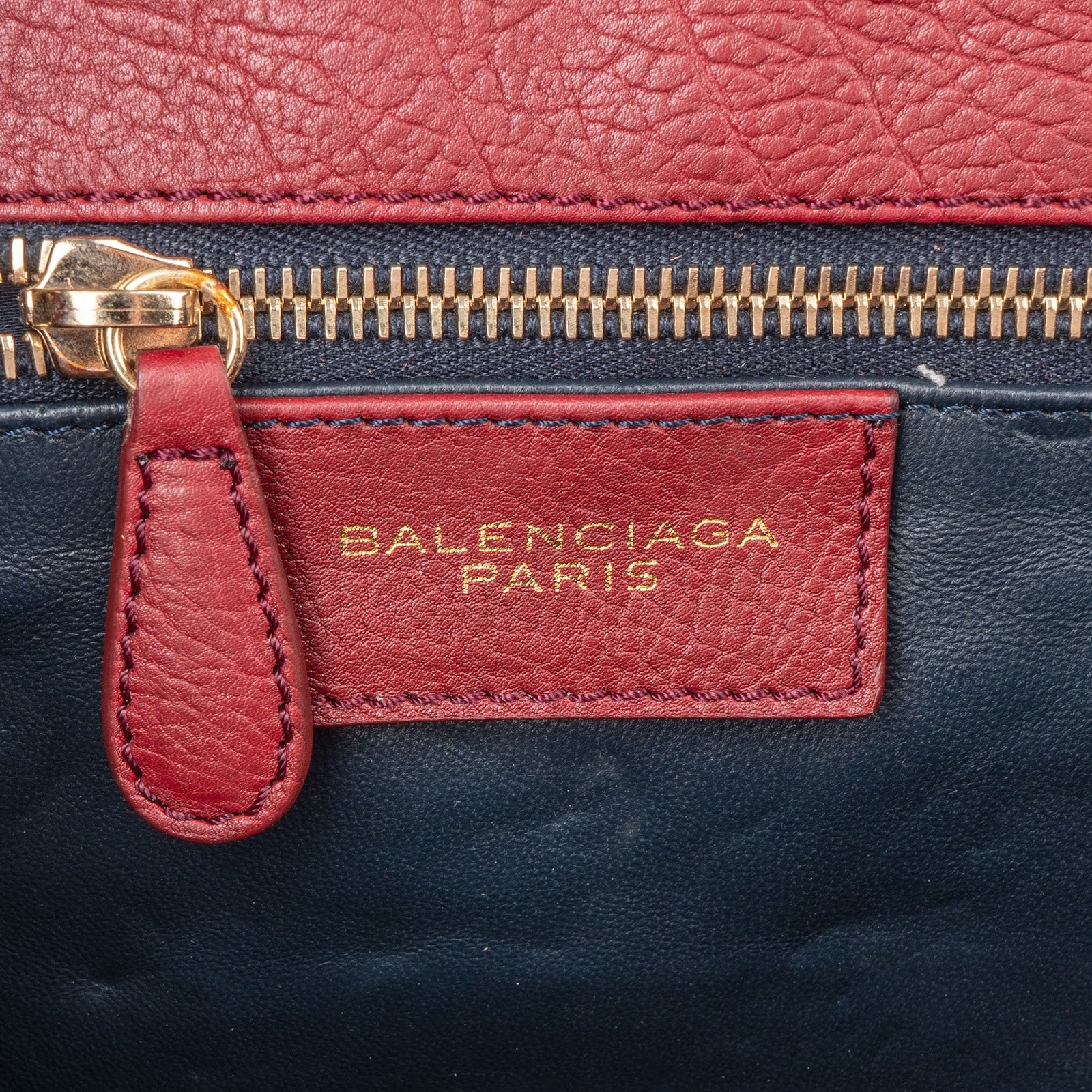Balenciaga Pebbled Leather Toggle Clutch